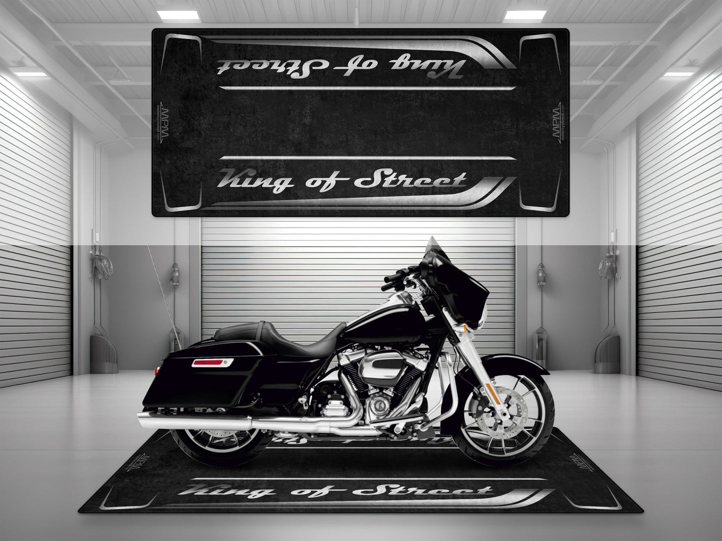 MPM Motorcycle Mat for Cruiser Motorcycle "King of Street" - MM7343