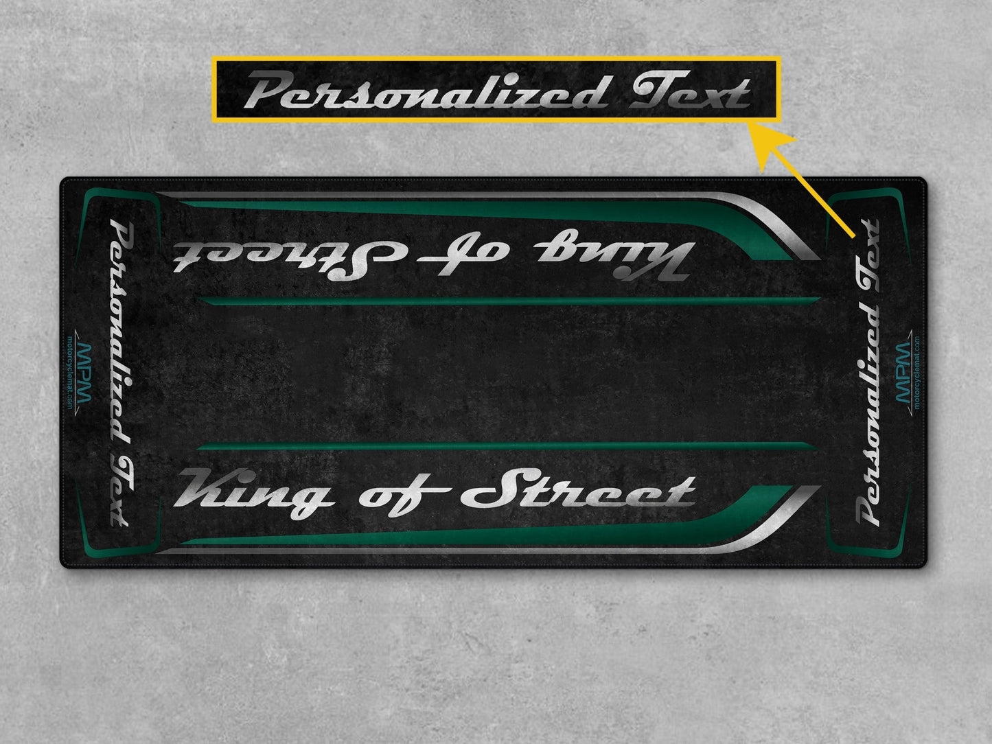 MPM Motorcycle Mat for Cruiser Motorcycle "King of Street" - MM7343