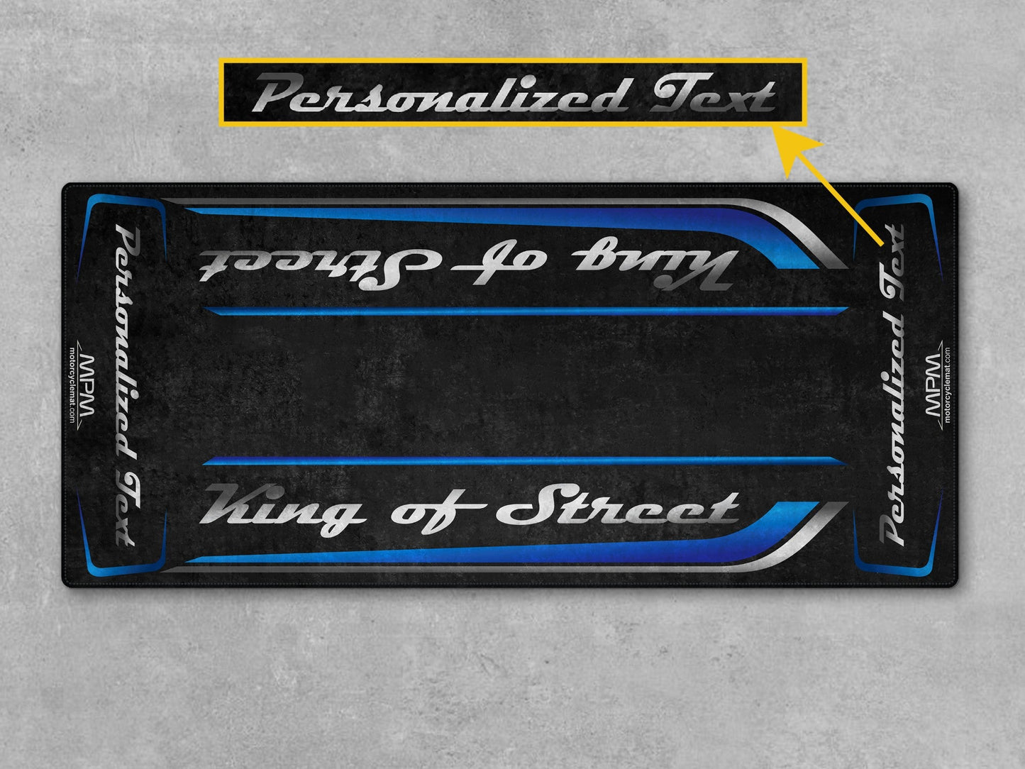 MPM Motorcycle Mat for Cruiser Motorcycle "King of Street" - MM7343