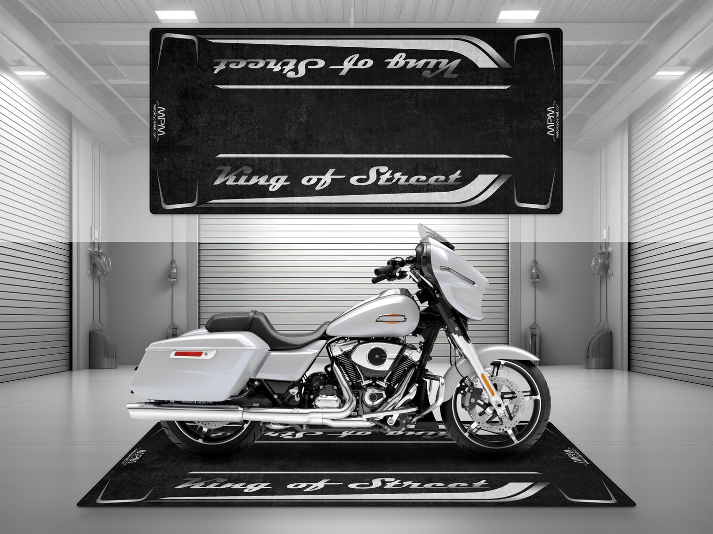 MPM Motorcycle Mat for Cruiser Motorcycle "King of Street" - MM7343