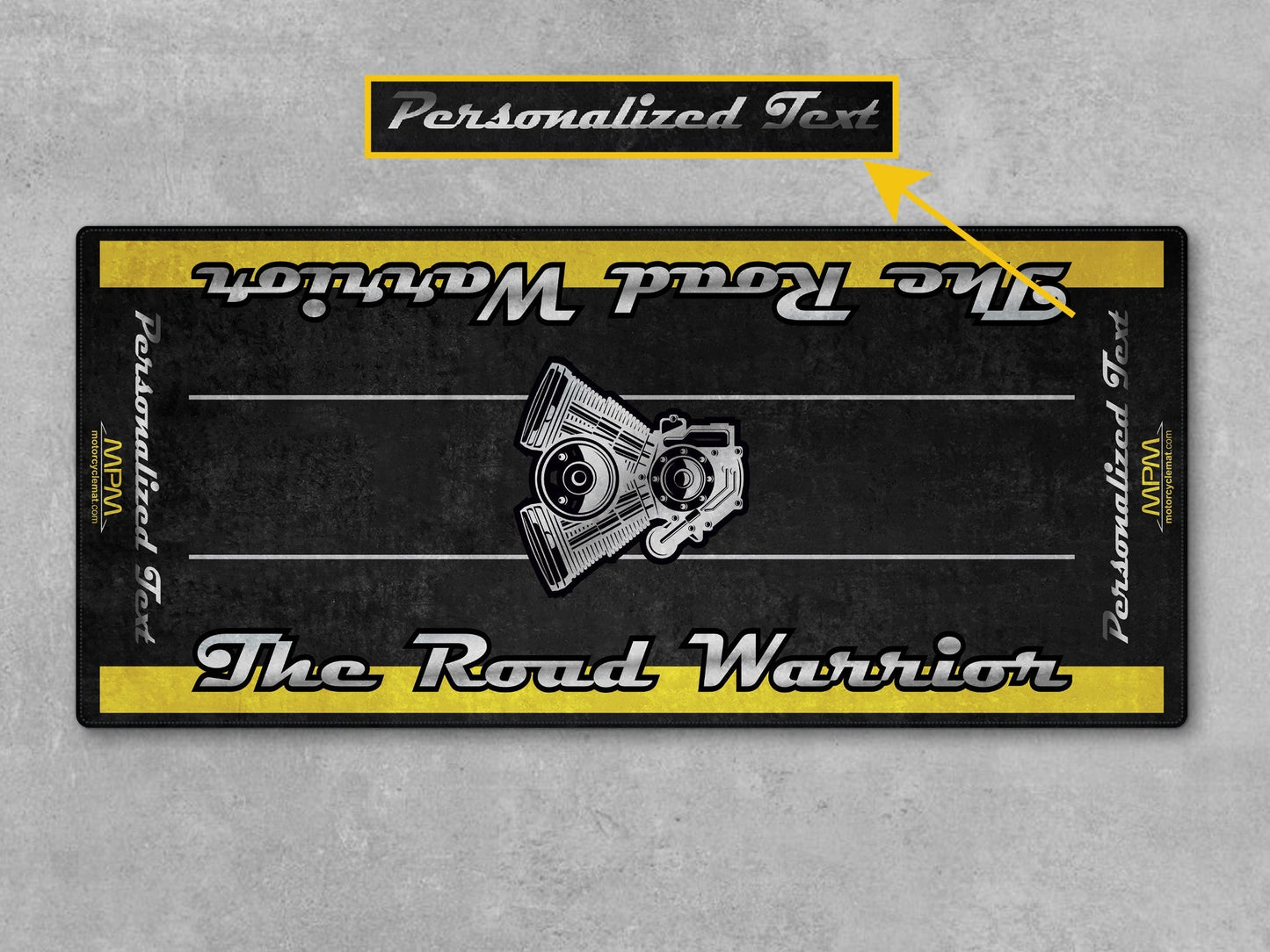 MPM Motorcycle Mat for Touring Motorcycle "The Road Warrior" - MM7344