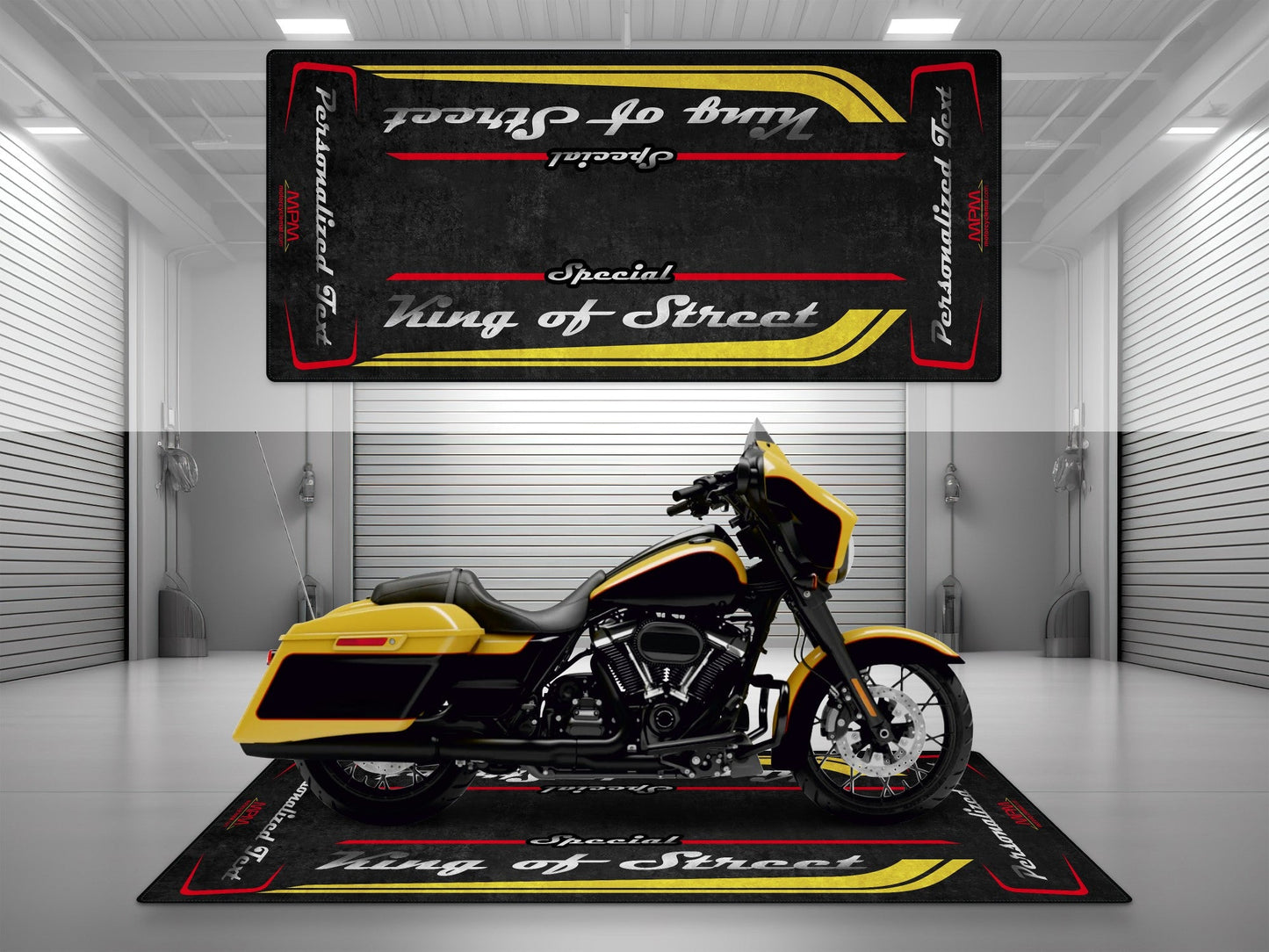 MPM Motorcycle Mat for Cruiser Motorcycle "Special King of Street" - MM7345