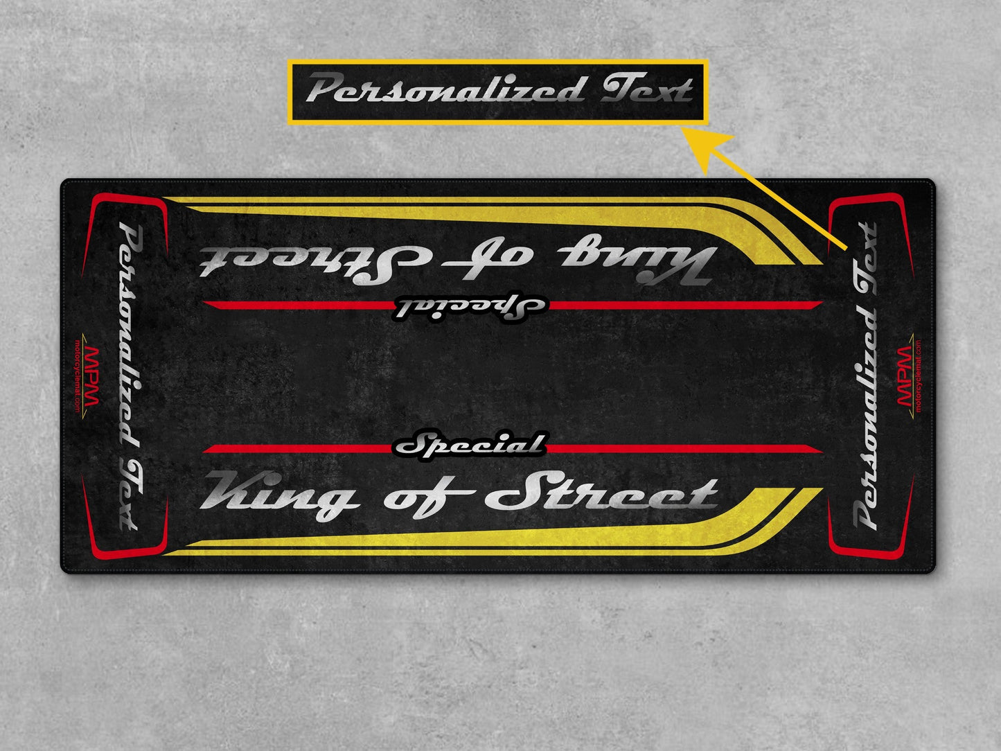 MPM Motorcycle Mat for Cruiser Motorcycle "Special King of Street" - MM7345