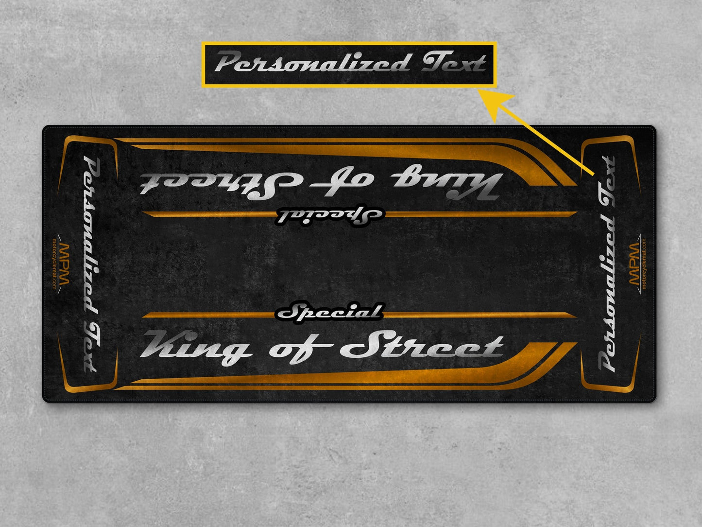 MPM Motorcycle Mat for Cruiser Motorcycle "Special King of Street" - MM7345