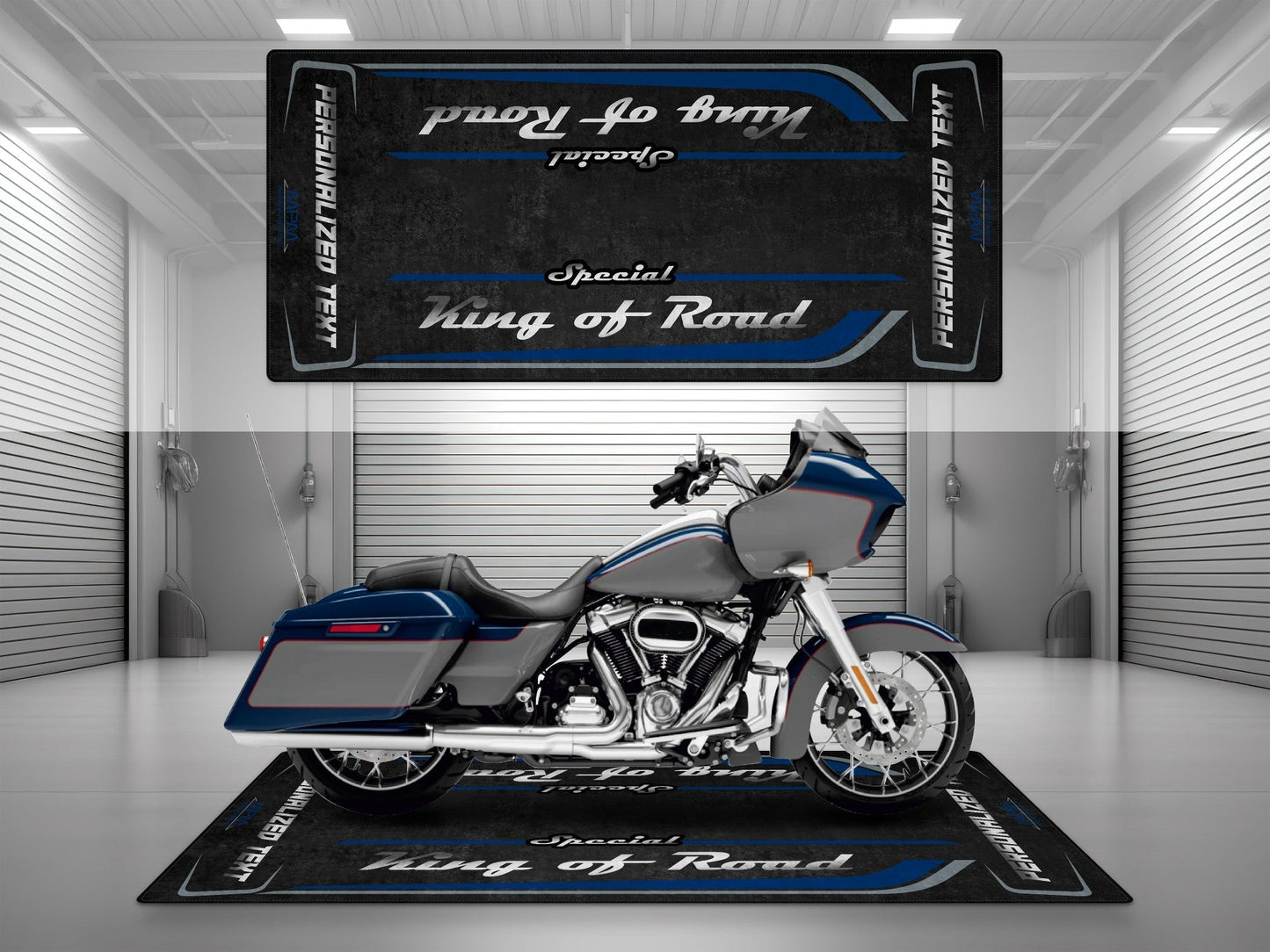 MPM Motorcycle Mat for Cruiser Motorcycle "Special King of Road" - MM7346