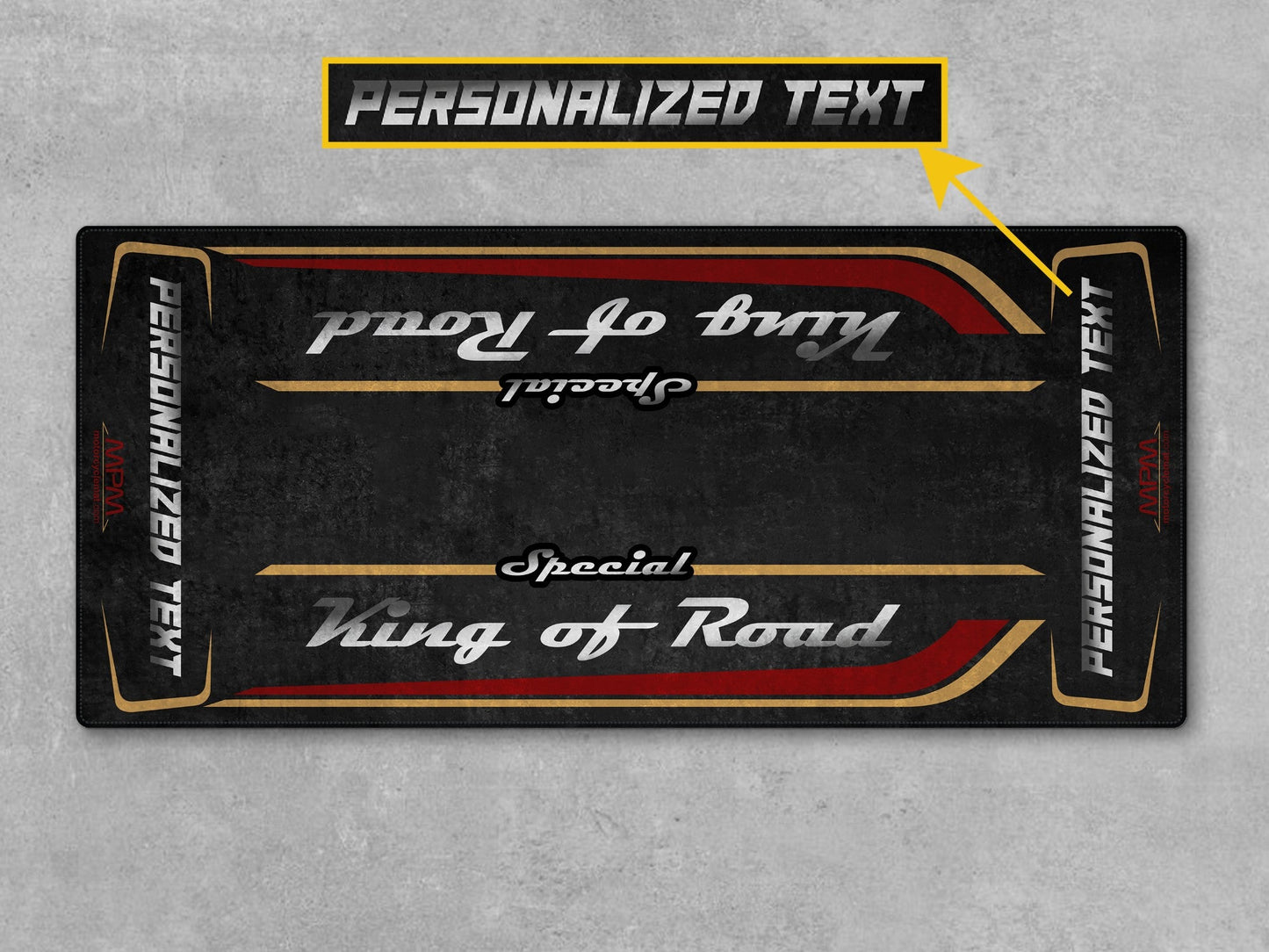 MPM Motorcycle Mat for Cruiser Motorcycle "Special King of Road" - MM7346