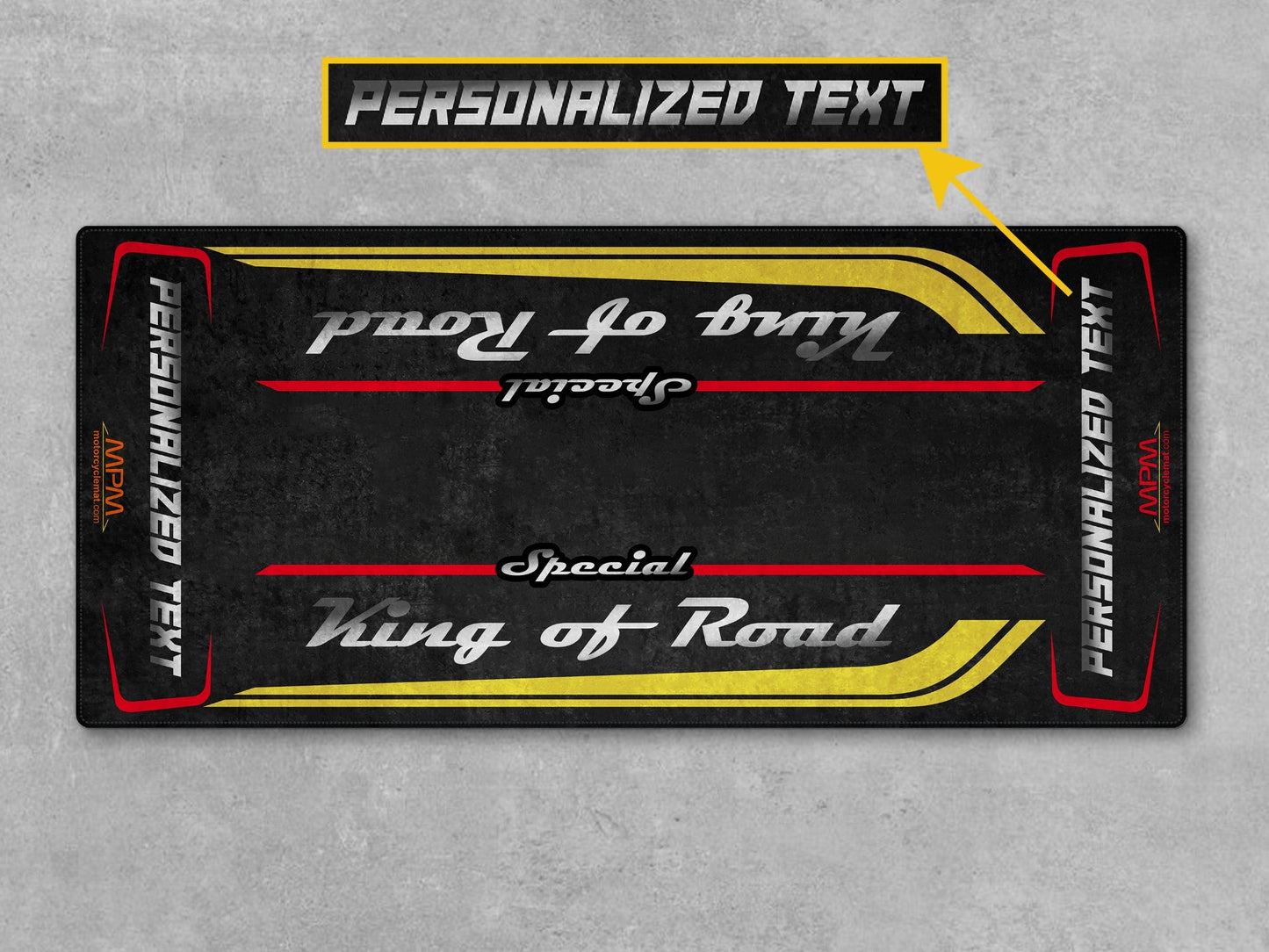 MPM Motorcycle Mat for Cruiser Motorcycle "Special King of Road" - MM7346
