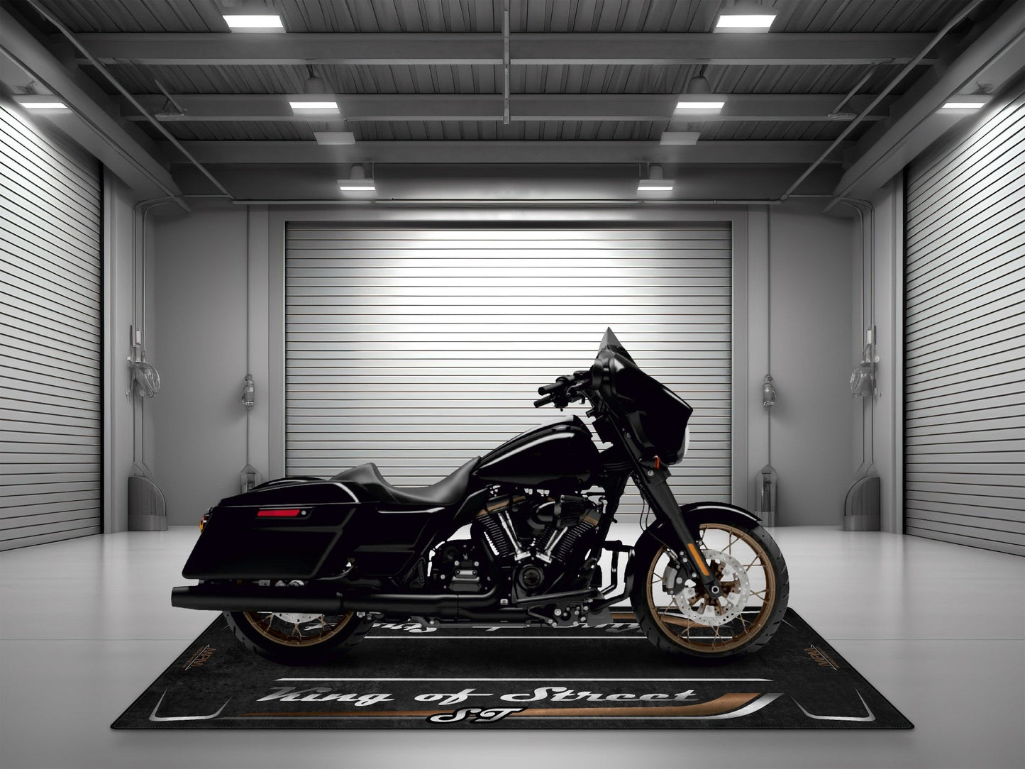 MPM Motorcycle Mat for Cruiser Motorcycle "King of Street ST" - MM7348