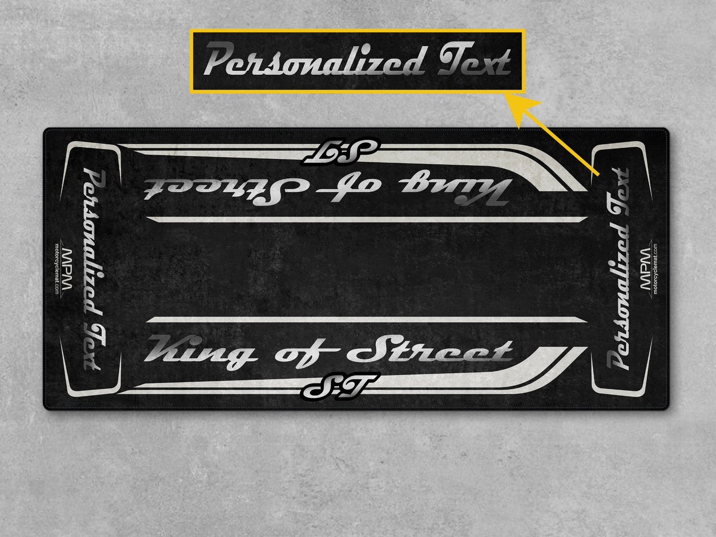 MPM Motorcycle Mat for Cruiser Motorcycle "King of Street ST" - MM7348