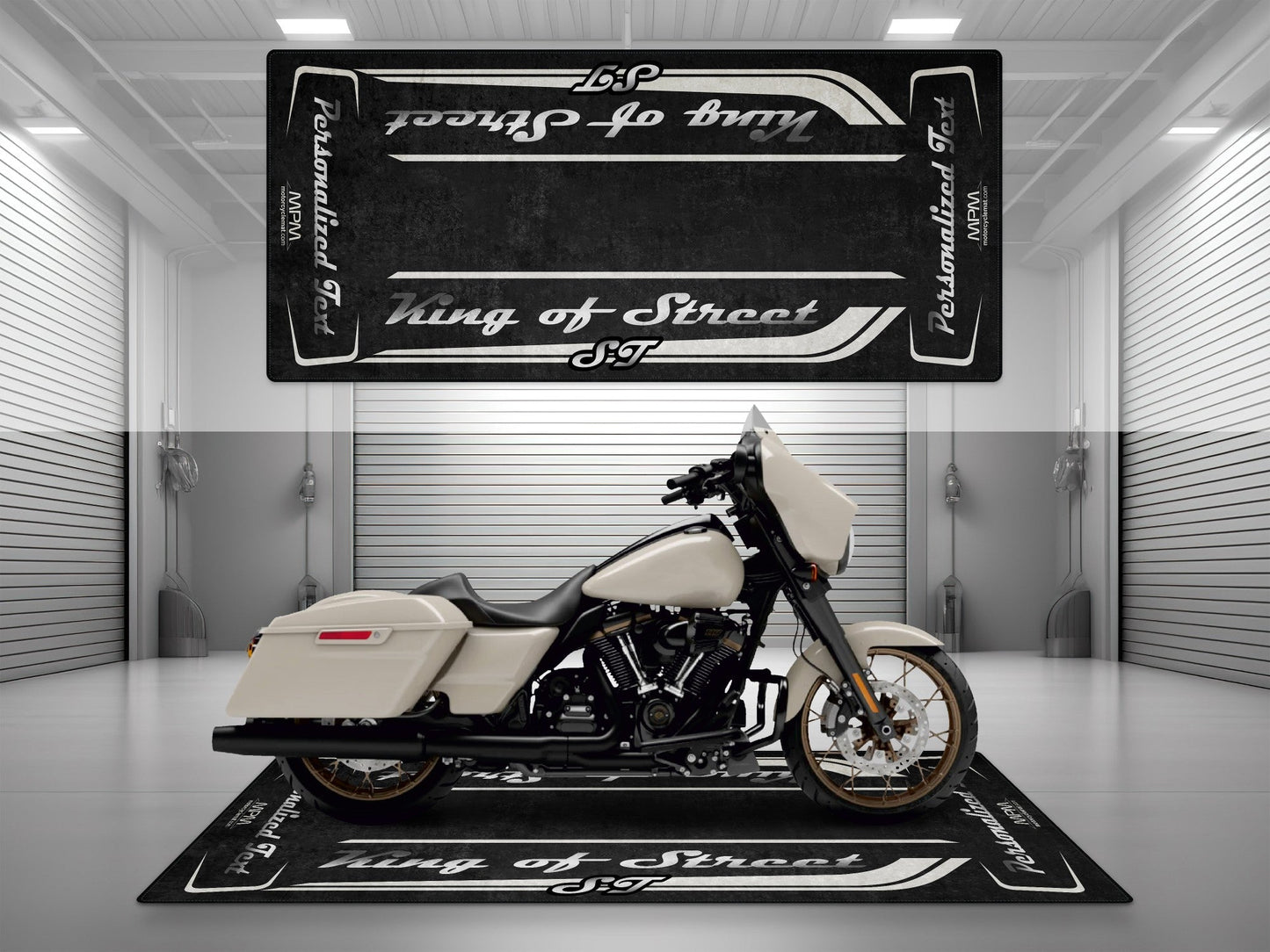 MPM Motorcycle Mat for Cruiser Motorcycle "King of Street ST" - MM7348