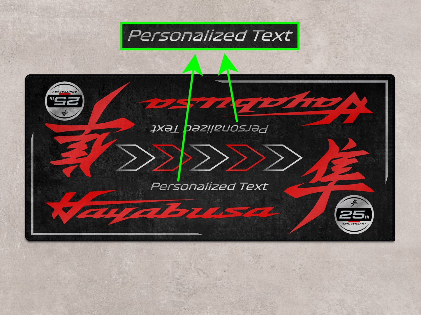 MPM Motorcycle Mat for Suzuki Hayabusa 25th Anniversary Edition - MM7352