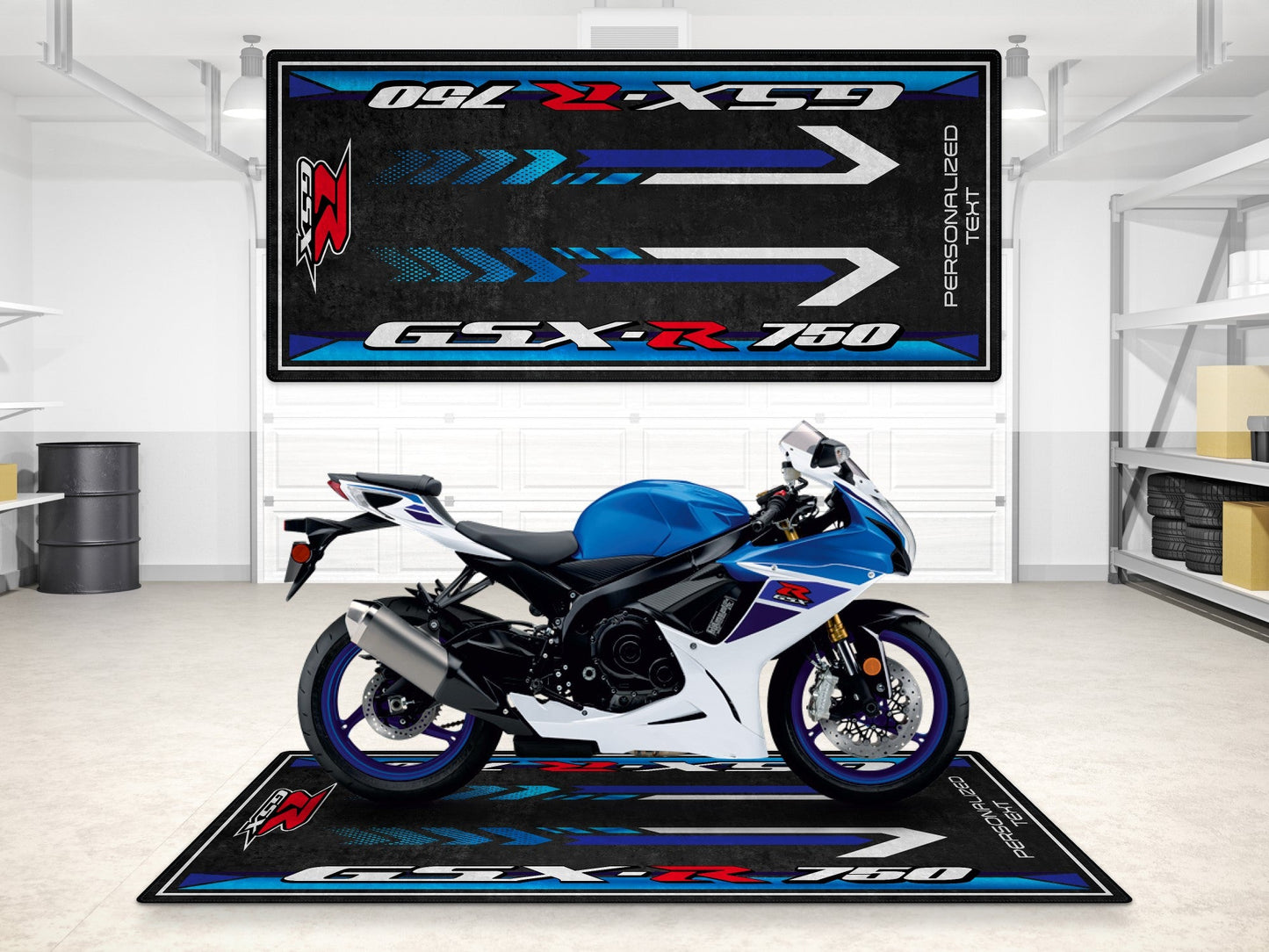 MPM Motorcycle Mat for Suzuki GSX-R750 - MM7356