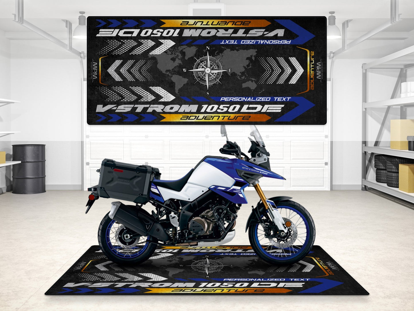 MPM Motorcycle Mat for Suzuki V-STROM 1050DE Adventure - MM7369