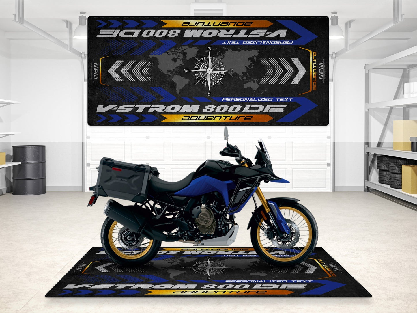 MPM Motorcycle Mat for Suzuki V-STROM 800DE Adventure - MM7372