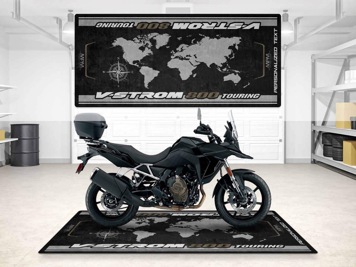 MPM Motorcycle Mat for Suzuki V-STROM 800 Touring - MM7374