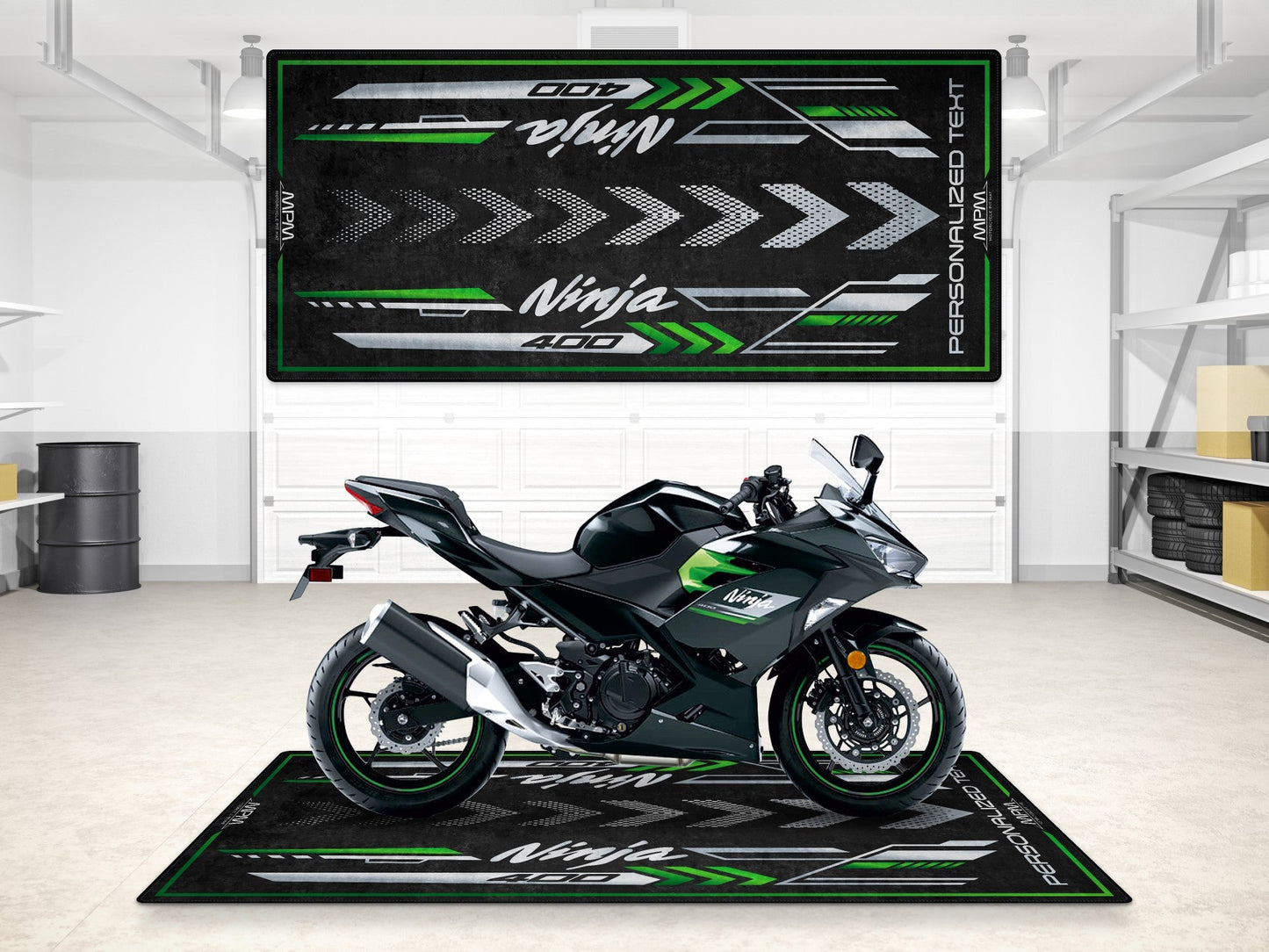 MPM Motorcycle Mat for Kawasaki Ninja 400 - MM7386