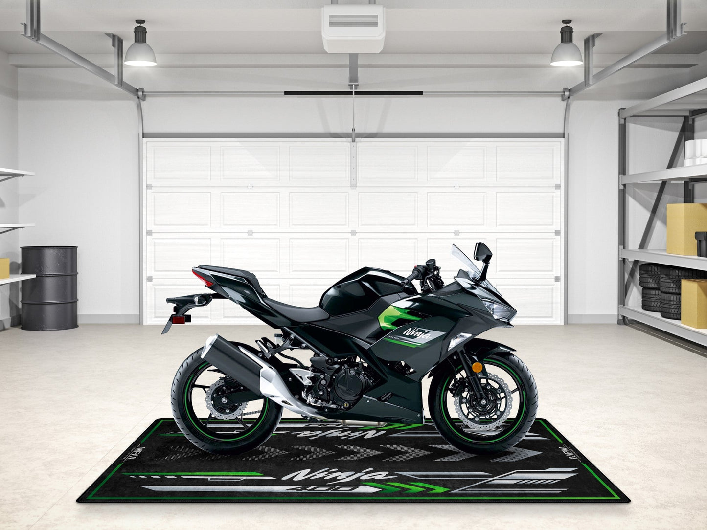 MPM Motorcycle Mat for Kawasaki Ninja 400 - MM7386
