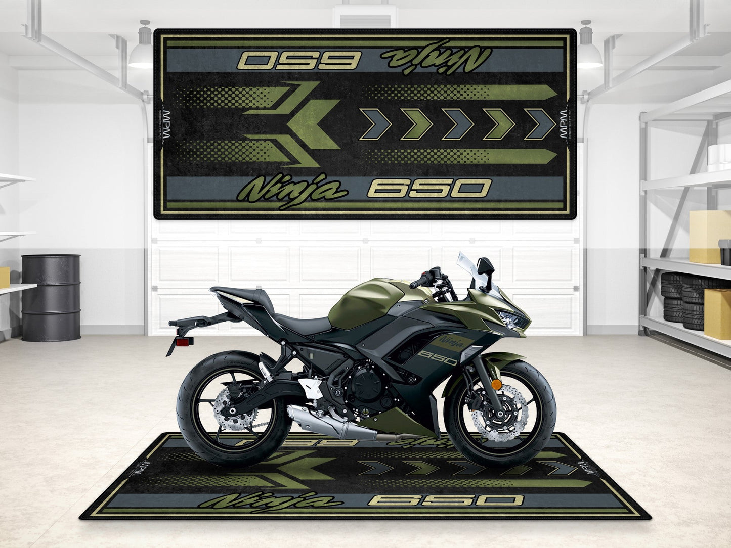 MPM Motorcycle Mat for Kawasaki Ninja 650 - MM7388