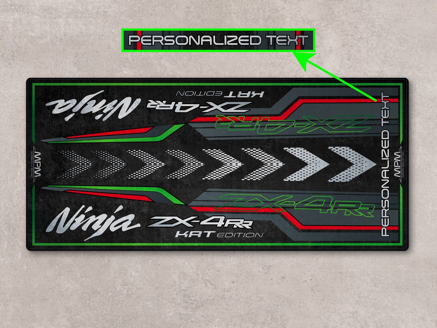 MPM Motorcycle Mat for Kawasaki Ninja ZX-4RR KRT Edition - MM7393