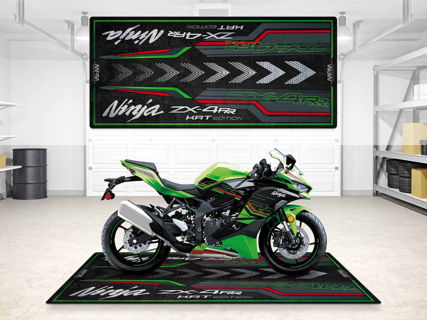 MPM Motorcycle Mat for Kawasaki Ninja ZX-4RR KRT Edition - MM7393