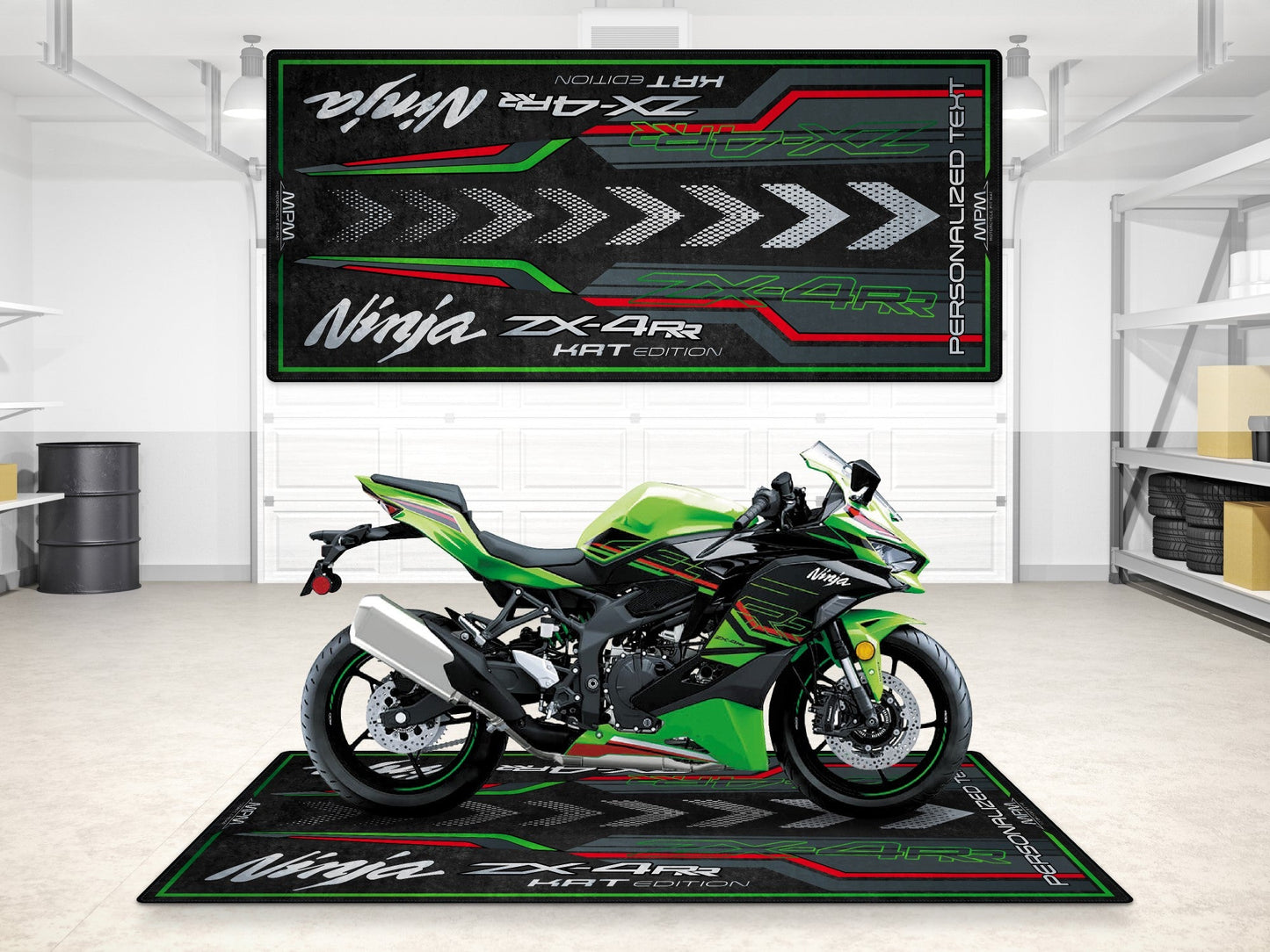 MPM Motorcycle Mat for Kawasaki Ninja ZX-4RR KRT Edition - MM7393