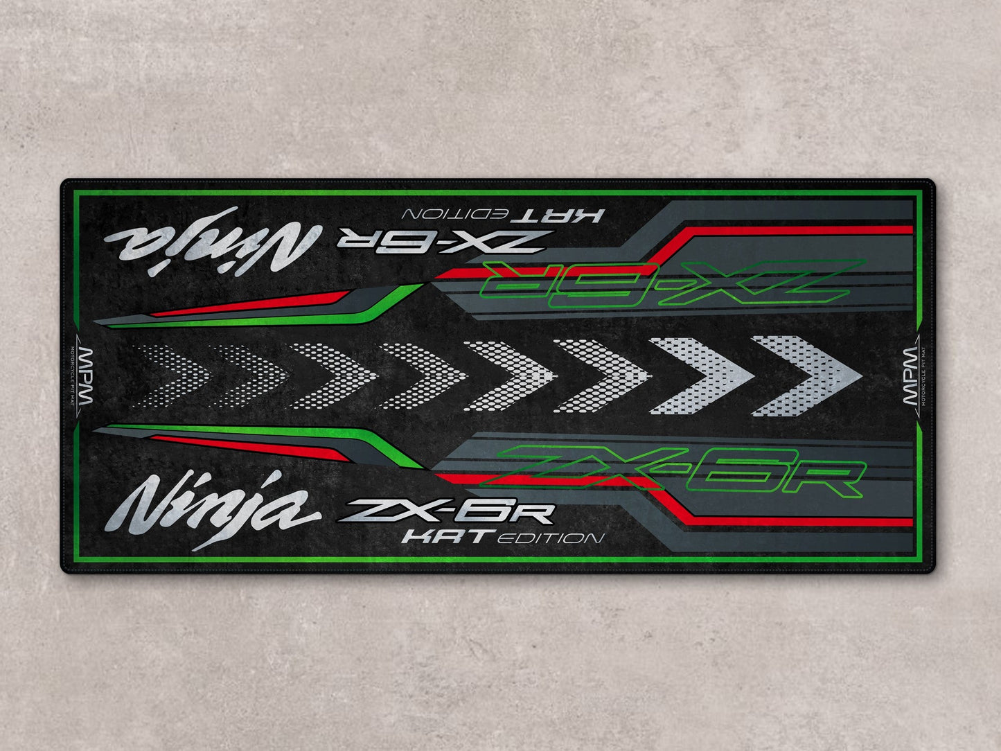 MPM Motorcycle Mat for Kawasaki Ninja ZX-6R KRT Edition - MM7396