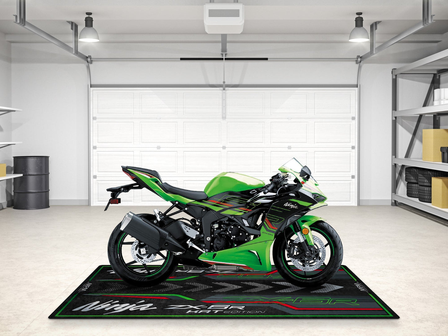 MPM Motorcycle Mat for Kawasaki Ninja ZX-6R KRT Edition - MM7396