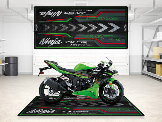 MPM Motorcycle Mat for Kawasaki Ninja ZX-6R KRT Edition - MM7396