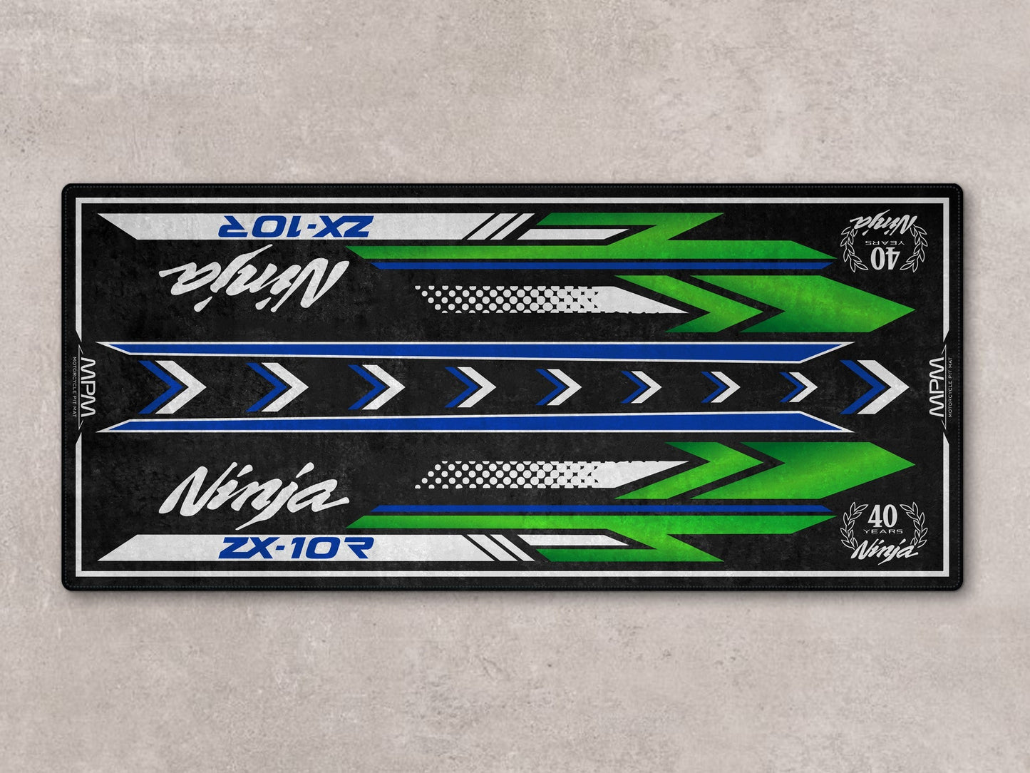 MPM Motorcycle Mat for Kawasaki Ninja ZX-10R 40th Anniversary - MM7400