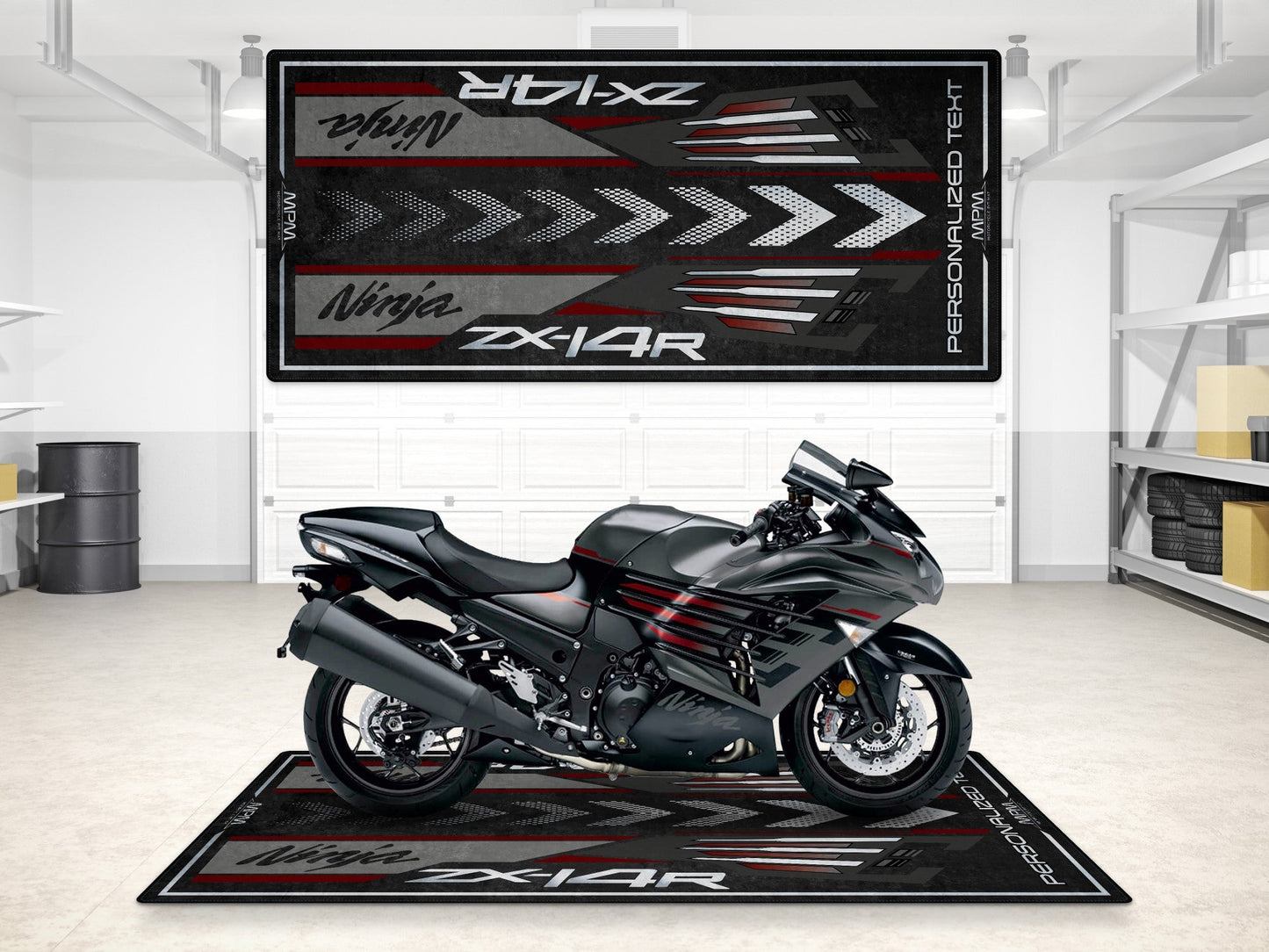 MPM Motorcycle Mat for Kawasaki Ninja ZX-14R - MM7403