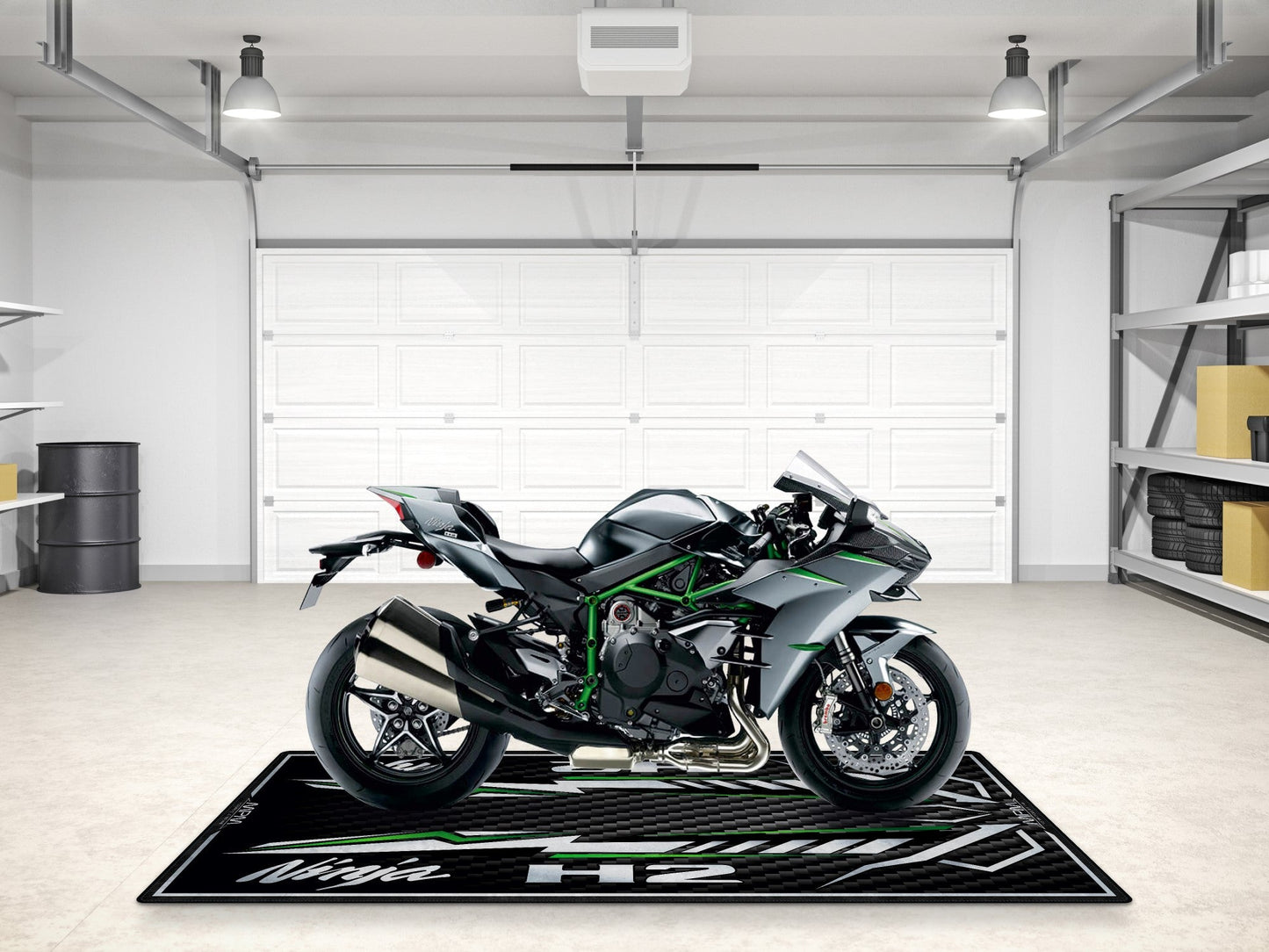 MPM Motorcycle Mat for Kawasaki Ninja H2 Carbon - MM7406