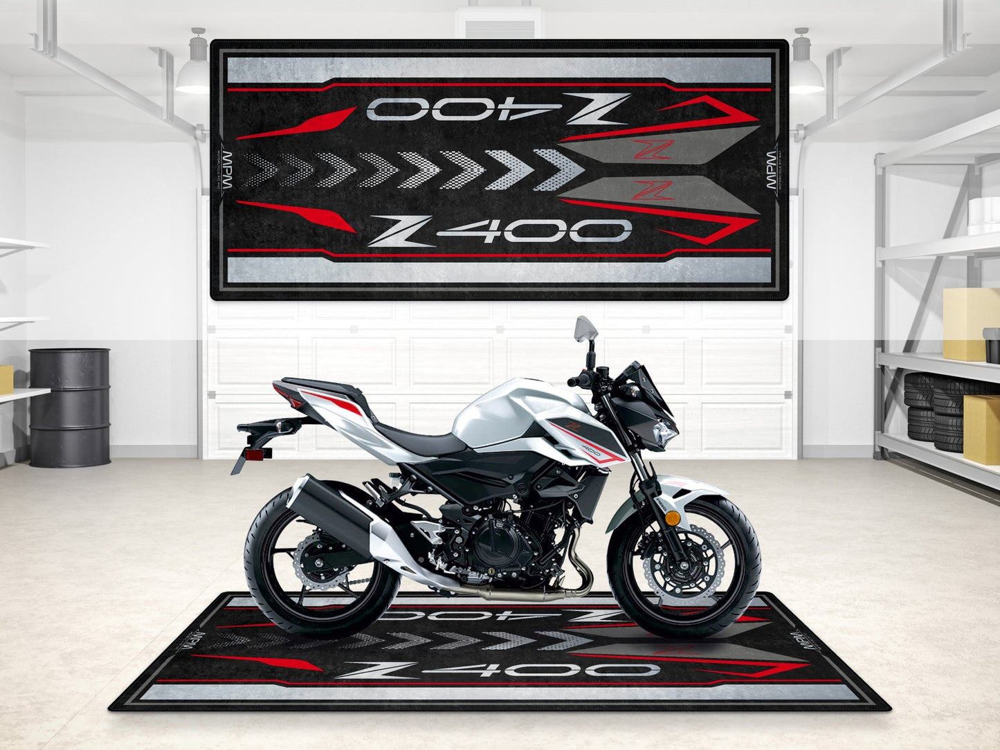 MPM Motorcycle Mat for Kawasaki Z400 - MM7410