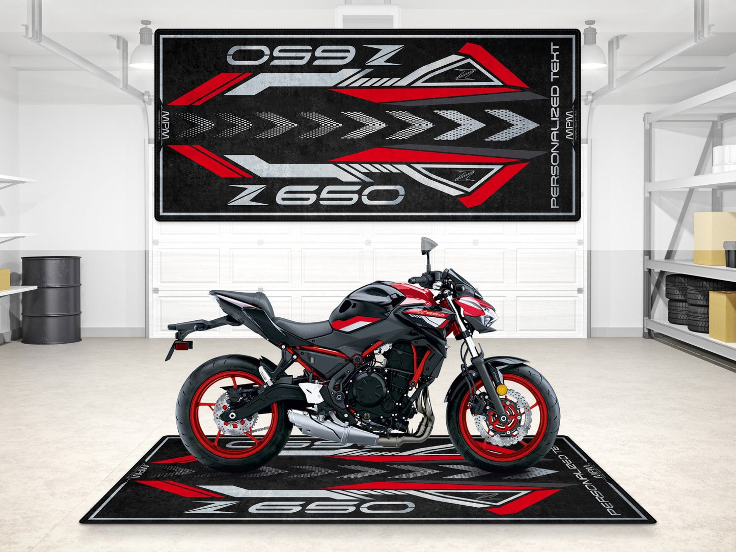 MPM Motorcycle Mat for Kawasaki Z650 - MM7411