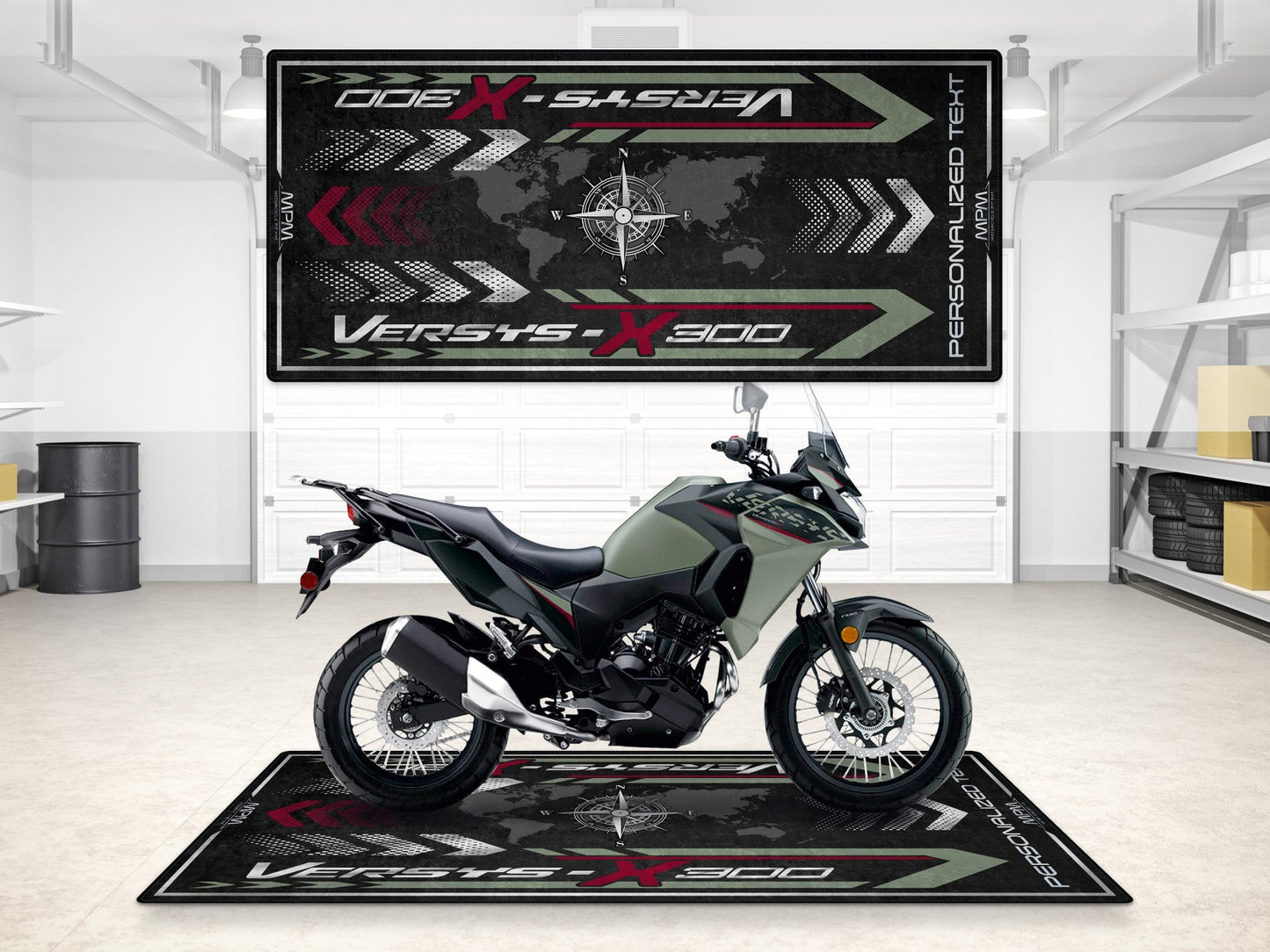 MPM Motorcycle Mat for Kawasaki Versys-X 300 - MM7419