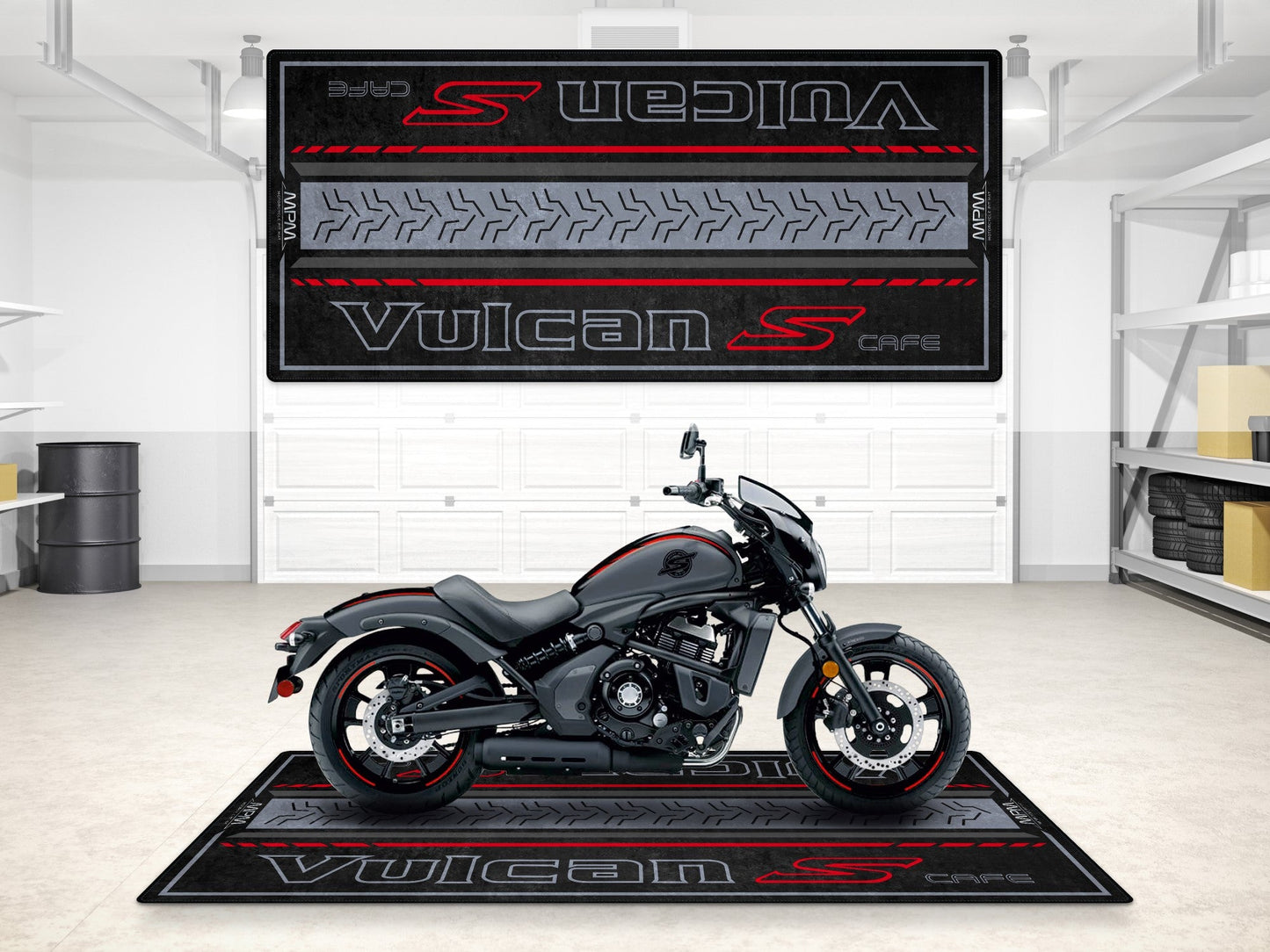 MPM Motorcycle Mat for Kawasaki Vulcan S Cafe - MM7425