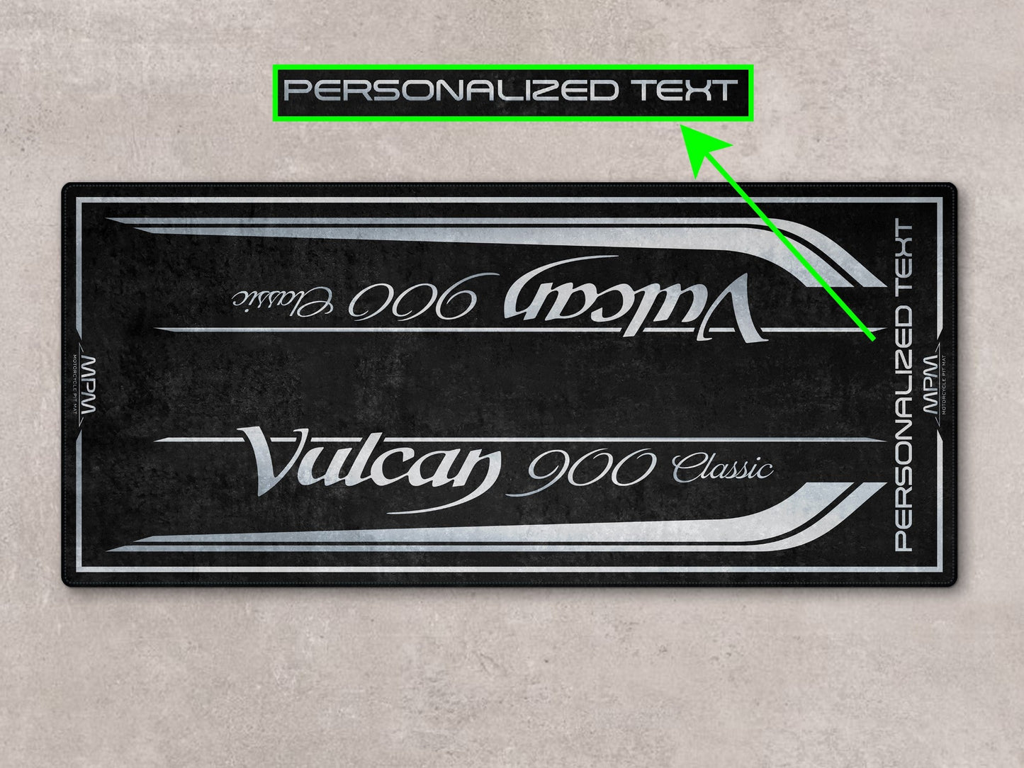MPM Motorcycle Mat for Kawasaki Vulcan 900 Classic - MM7426