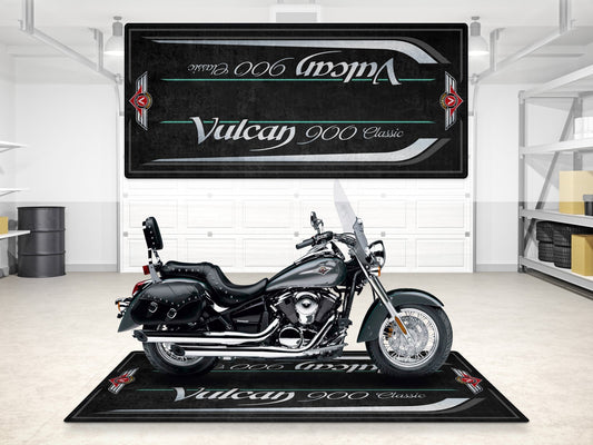 MPM Motorcycle Mat for Kawasaki Vulcan 900 Classic LT - MM7428