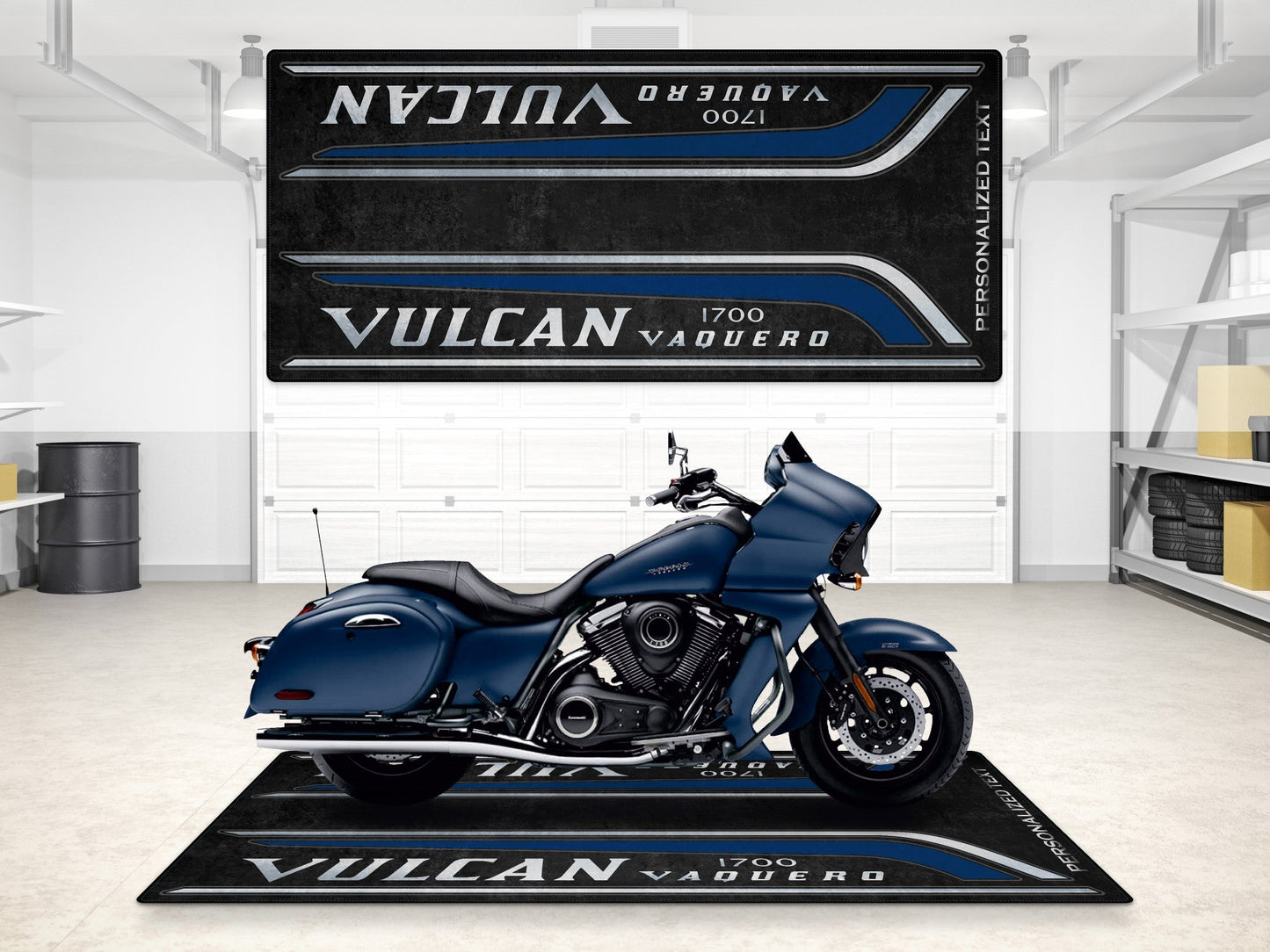 MPM Motorcycle Mat for Kawasaki Vulcan 1700 Vaquero - MM7429