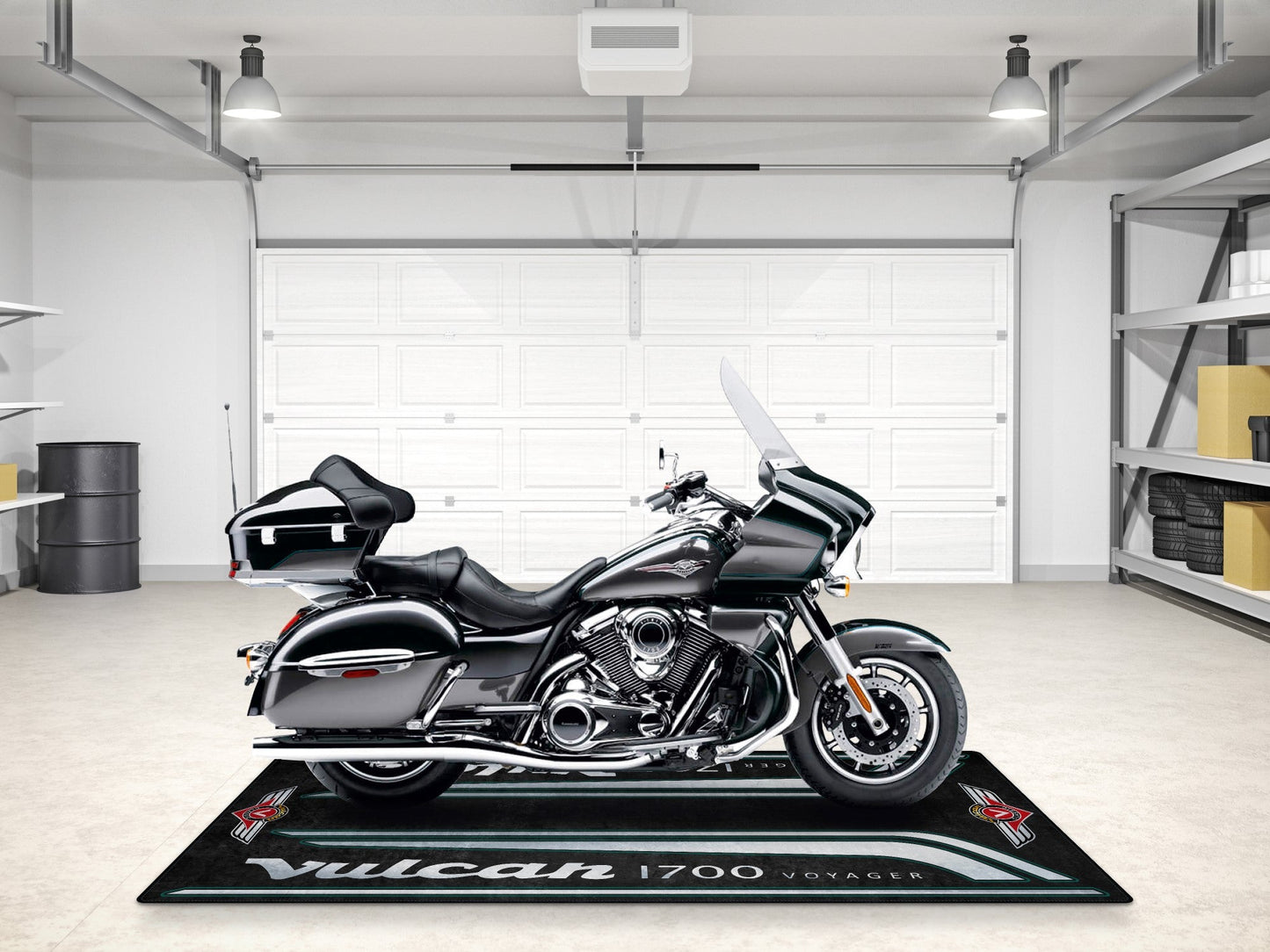 MPM Motorcycle Mat for Kawasaki Vulcan 1700 Voyager - MM7430