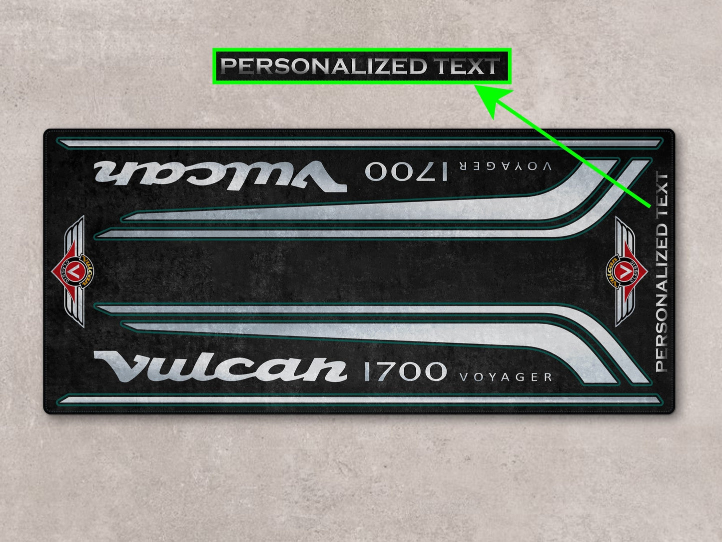 MPM Motorcycle Mat for Kawasaki Vulcan 1700 Voyager - MM7430
