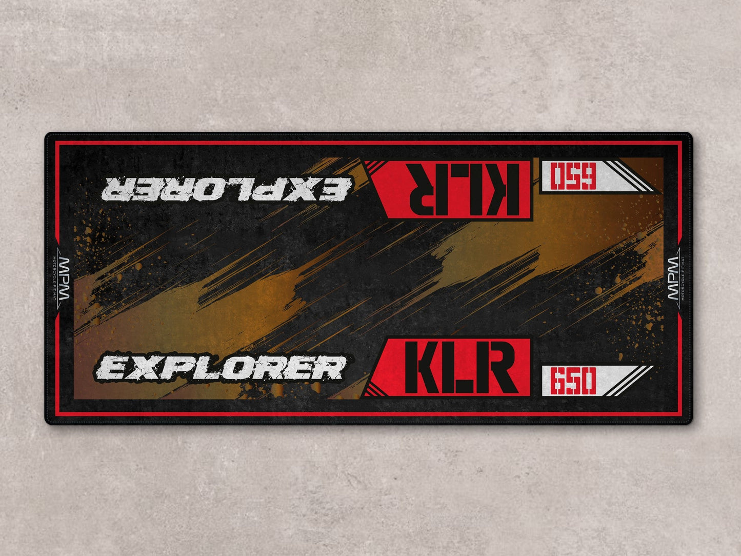 MPM Motorcycle Mat for Kawasaki KLR 650 - MM7431