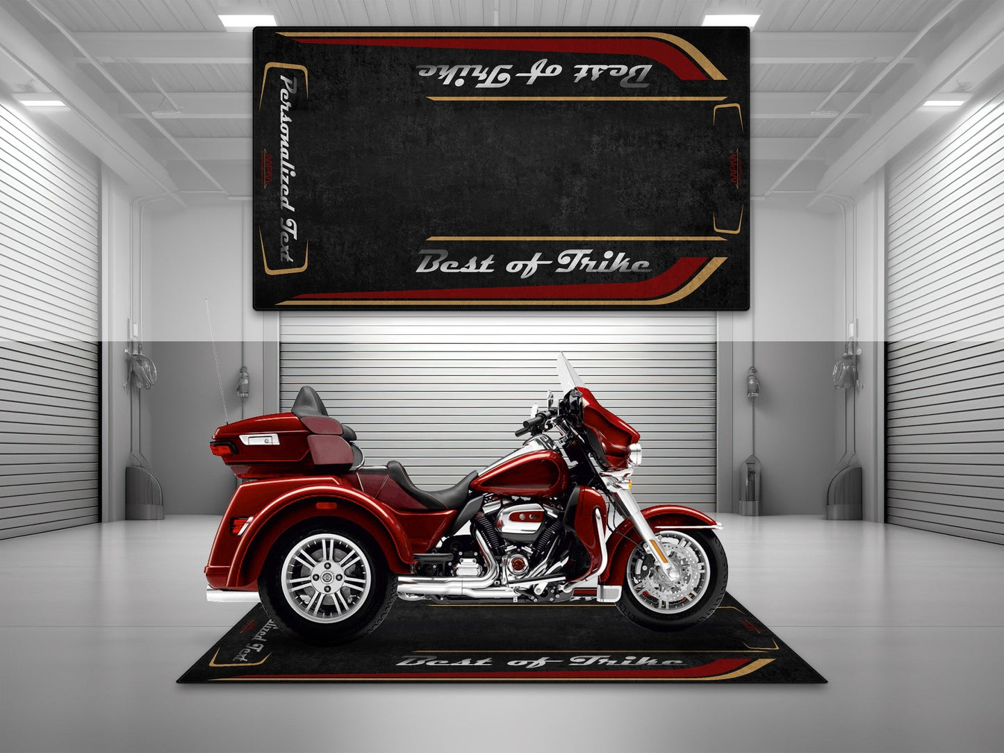 MPM Motorcycle Mat for Trike Motorcycle "Best of Trike" - MM7433