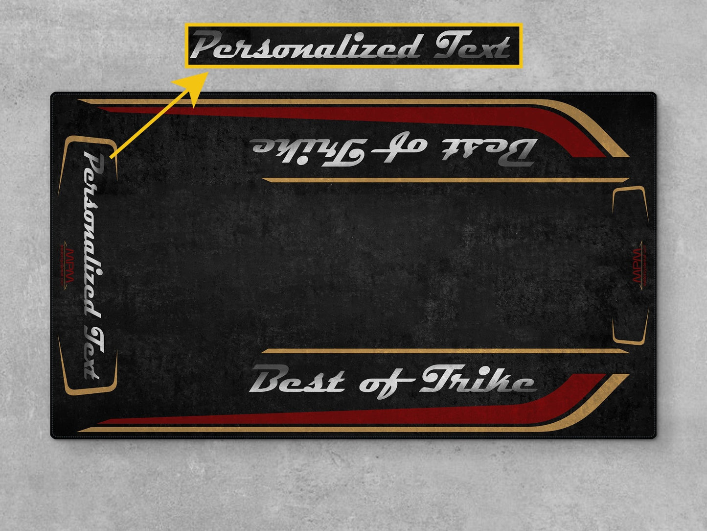 MPM Motorcycle Mat for Trike Motorcycle "Best of Trike" - MM7433