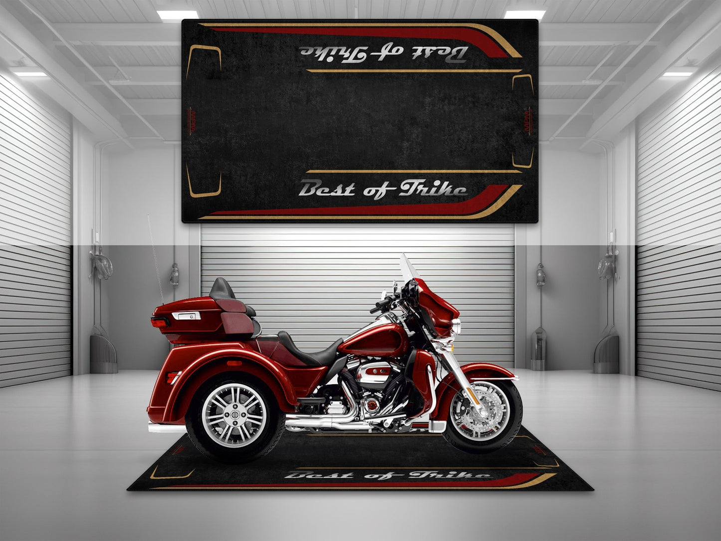 MPM Motorcycle Mat for Trike Motorcycle "Best of Trike" - MM7433
