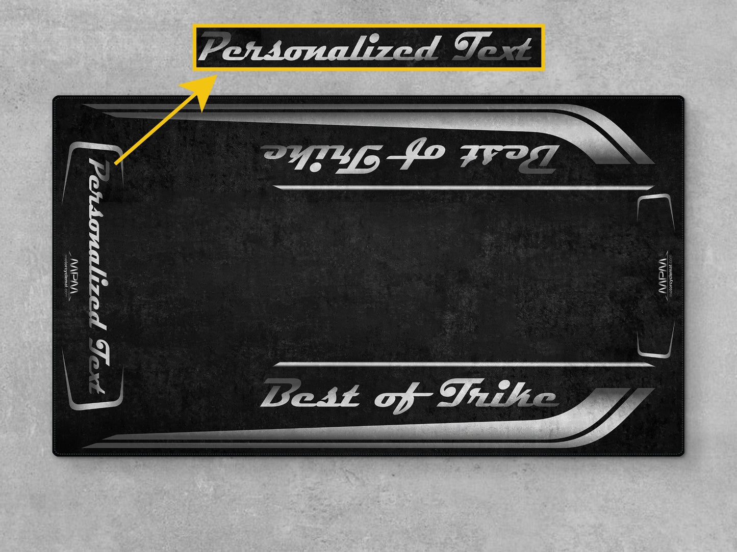 MPM Motorcycle Mat for Trike Motorcycle "Best of Trike" - MM7433