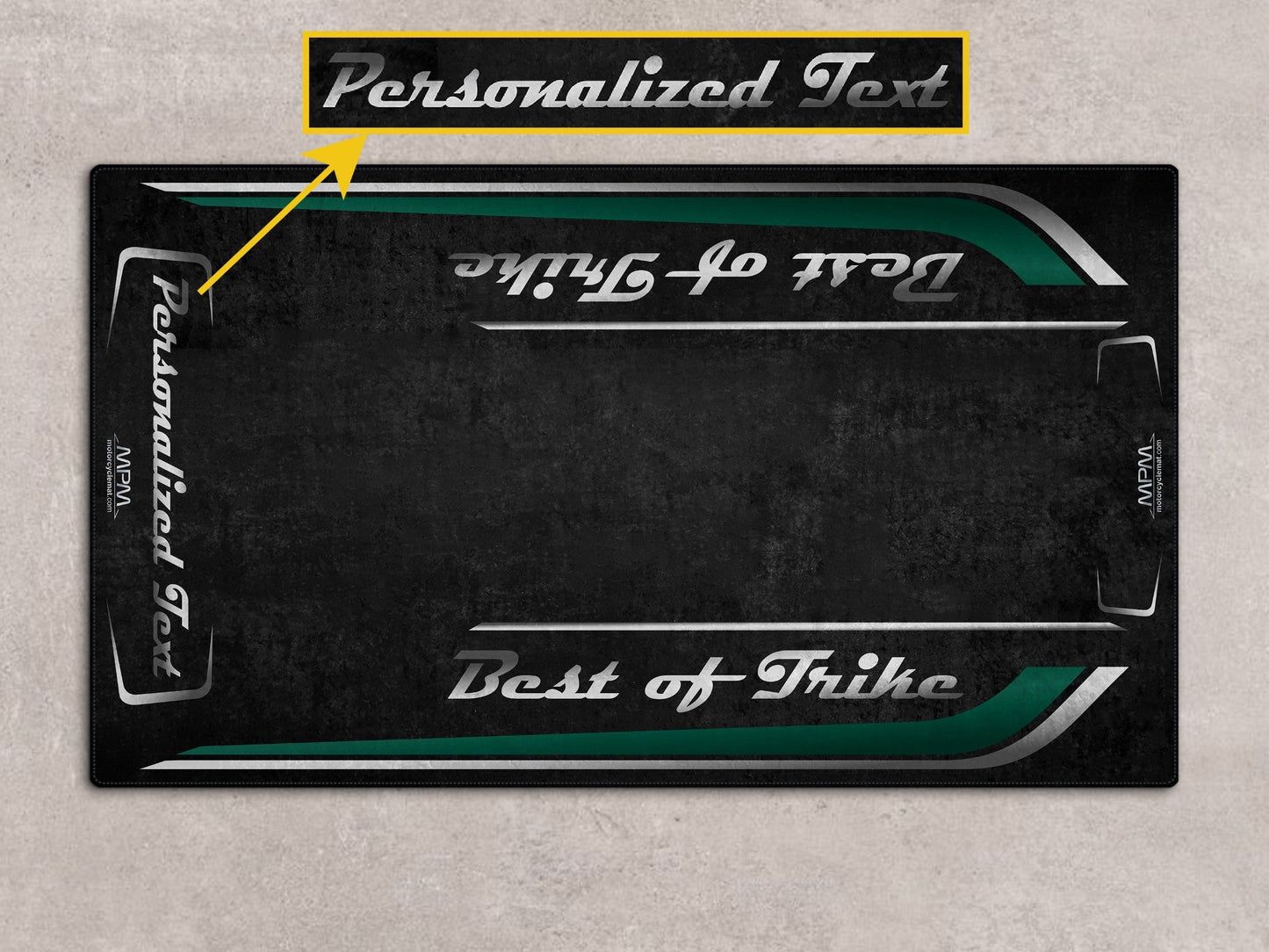 MPM Motorcycle Mat for Trike Motorcycle "Best of Trike" - MM7433
