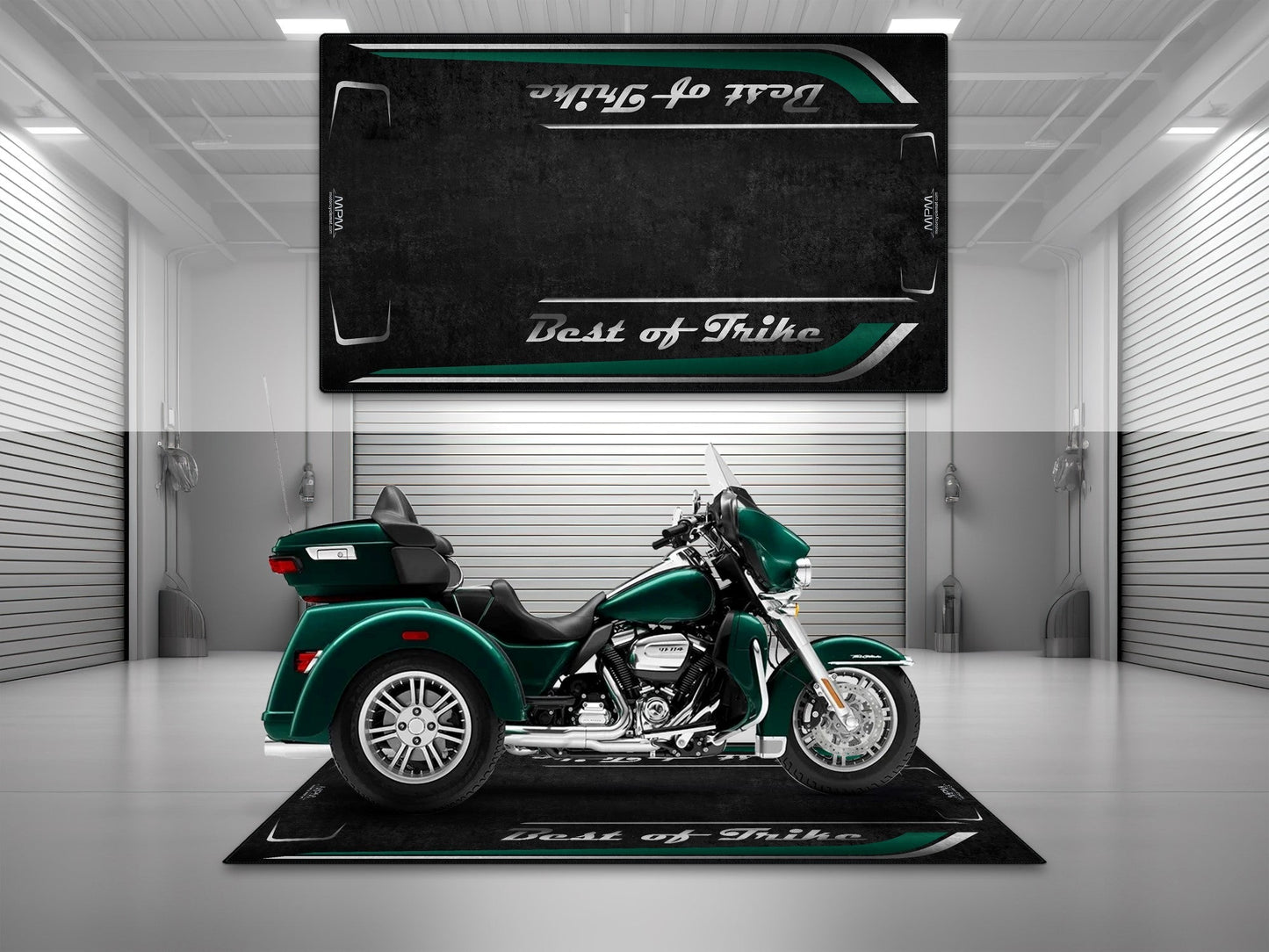 MPM Motorcycle Mat for Trike Motorcycle "Best of Trike" - MM7433