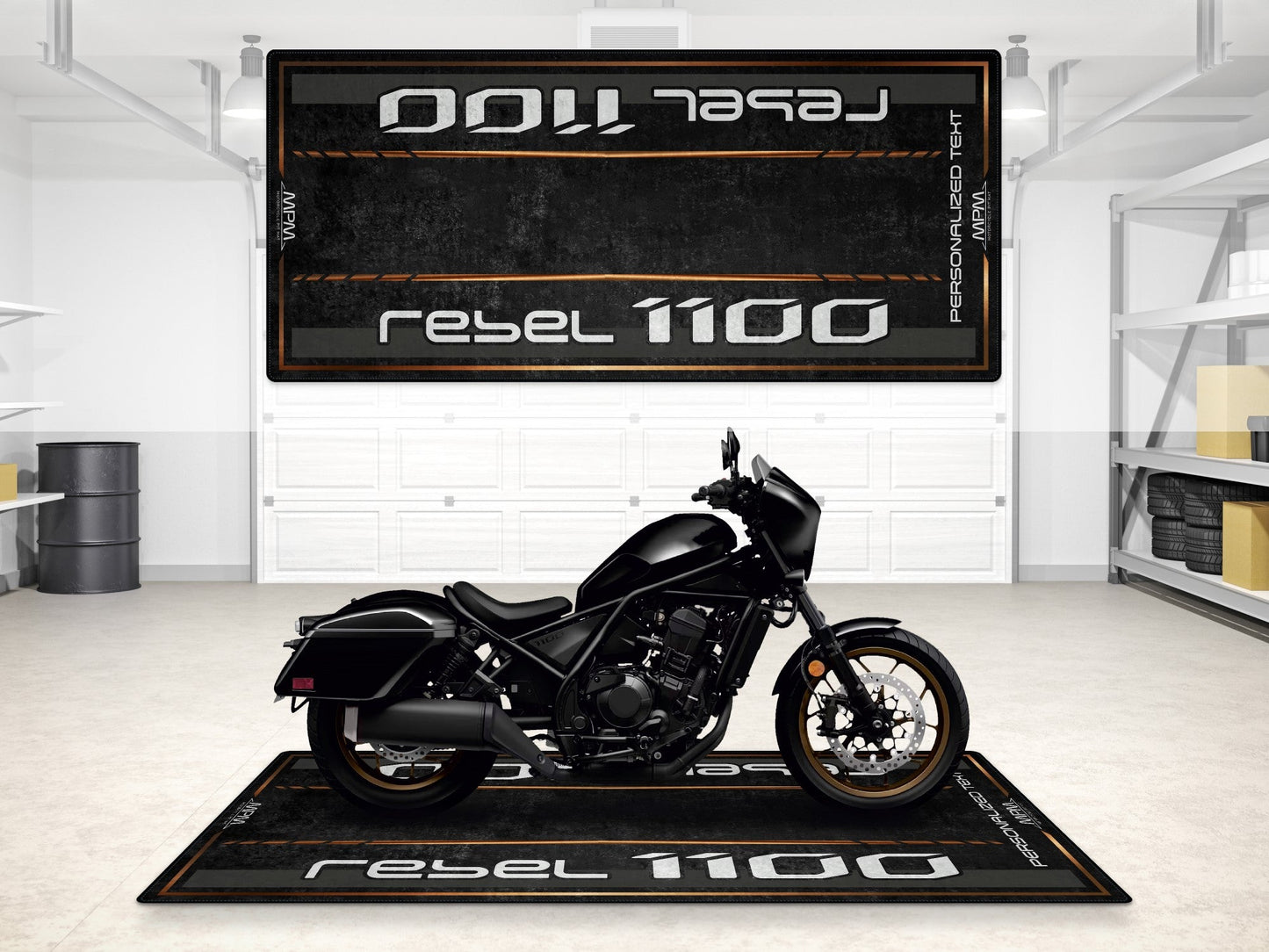 MPM Motorcycle Mat for Honda Rebel 1100 - MM7438