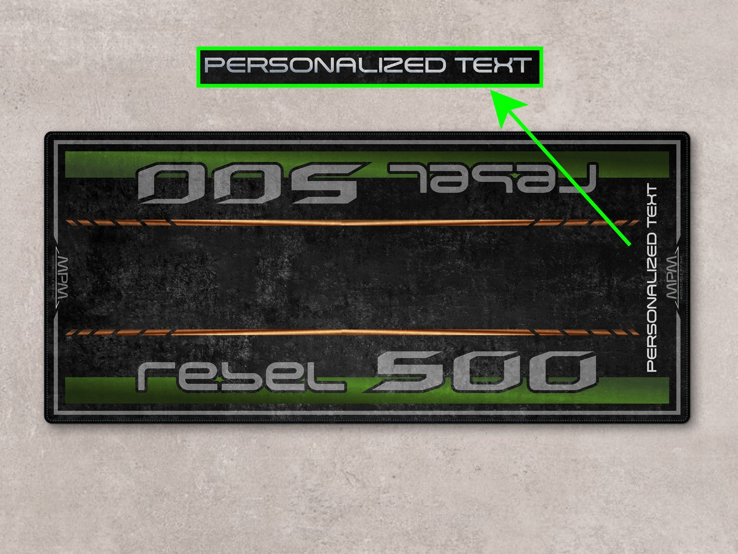 MPM Motorcycle Mat for Honda Rebel 500 - MM7439