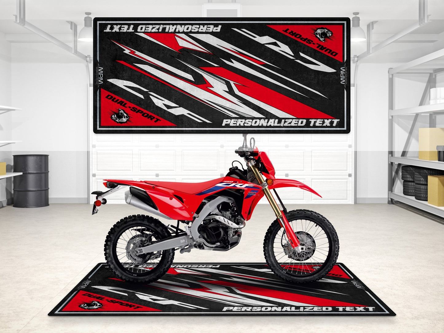 MPM Motorcycle Mat for Honda CRF - MM7457